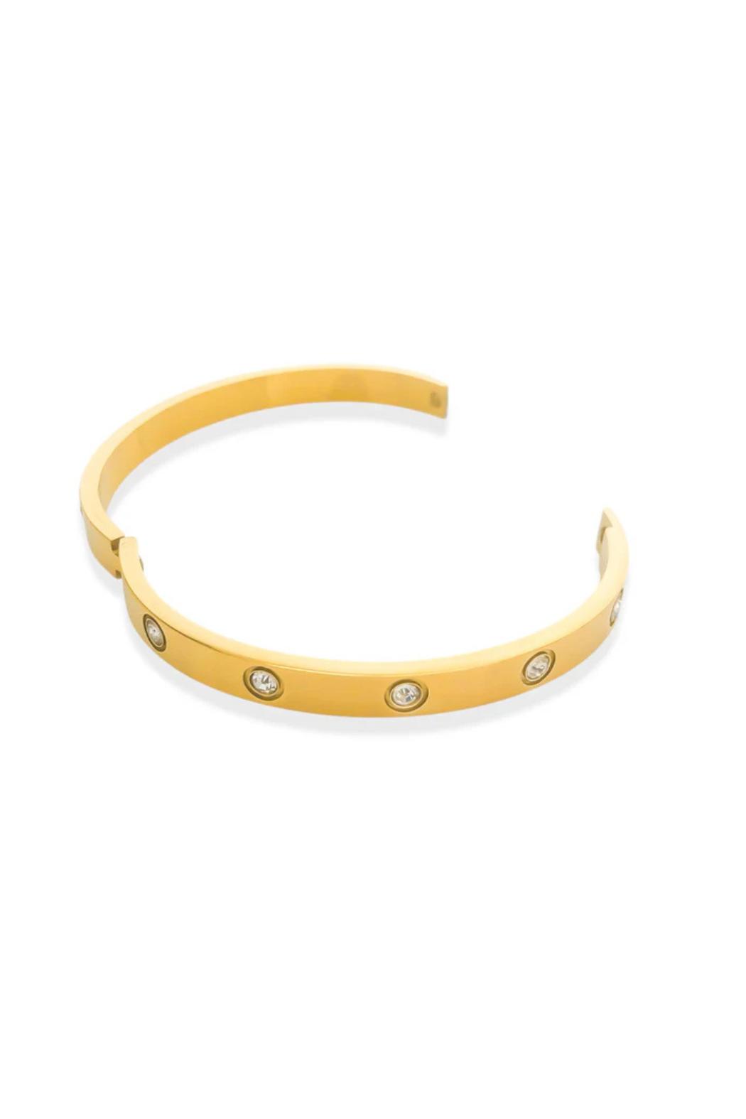 18K CZ 3mm Bangle Product Image