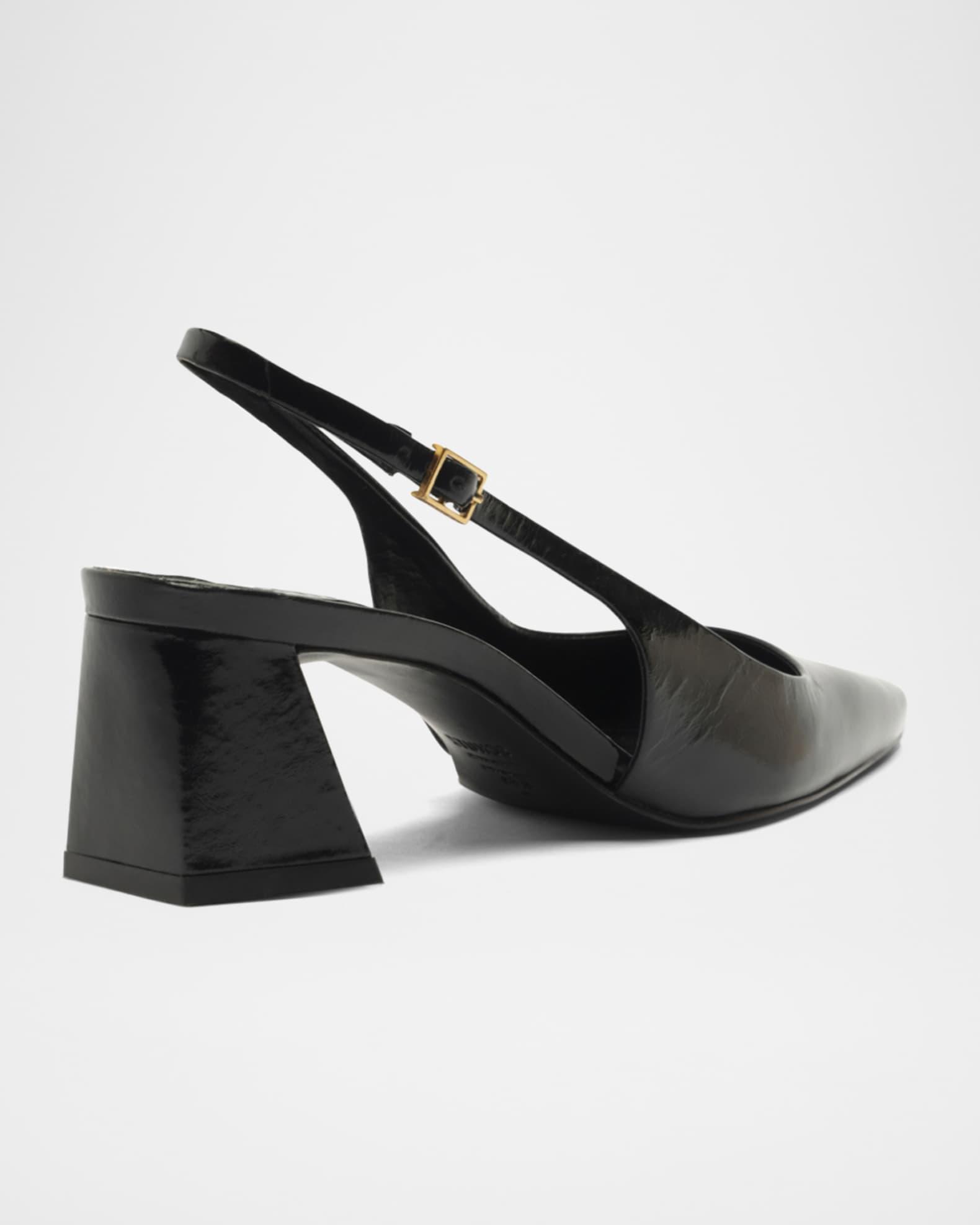 Rhonda Patent Leather Slingback Mid Pumps Product Image