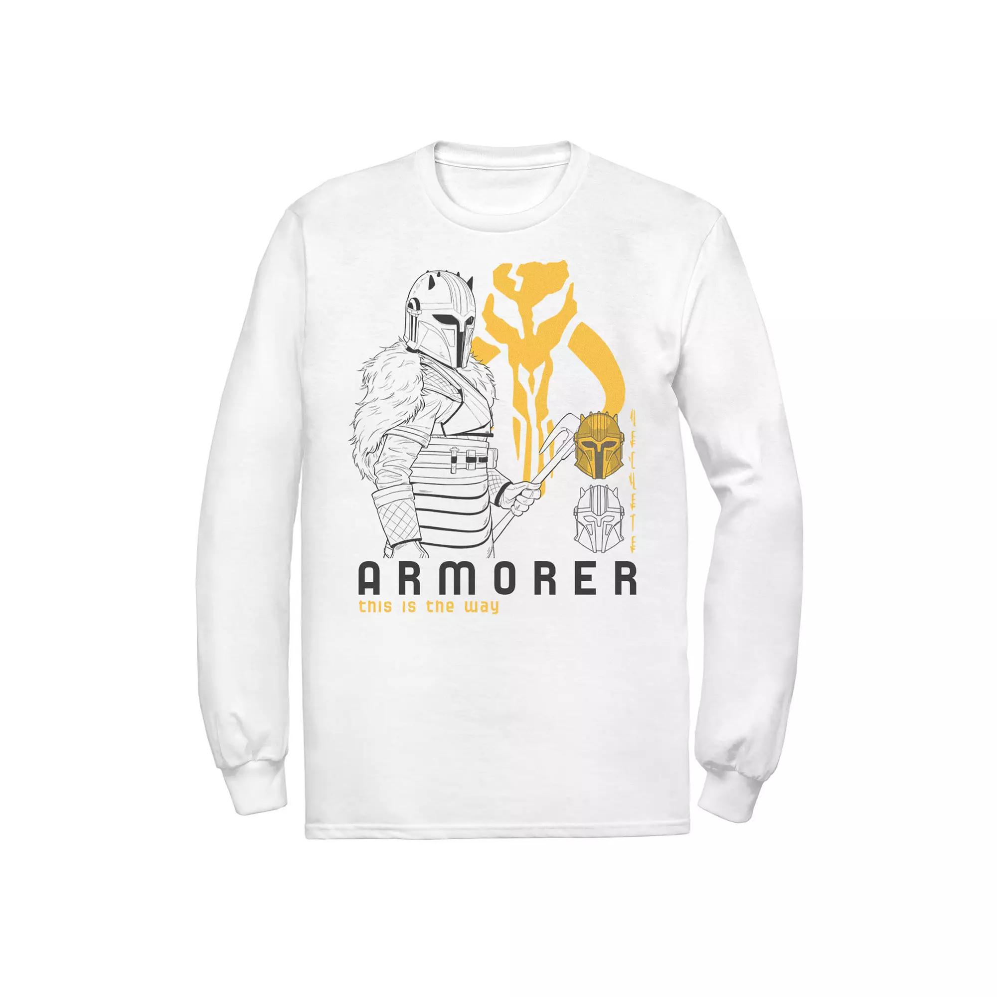 Men's Star Wars The Mandalorian Armorer Line Art Tee,  Product Image