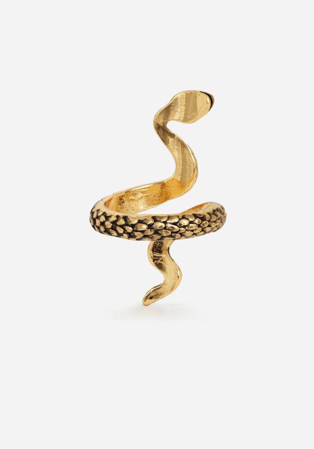 Damballa Snake Ring - Gold Product Image