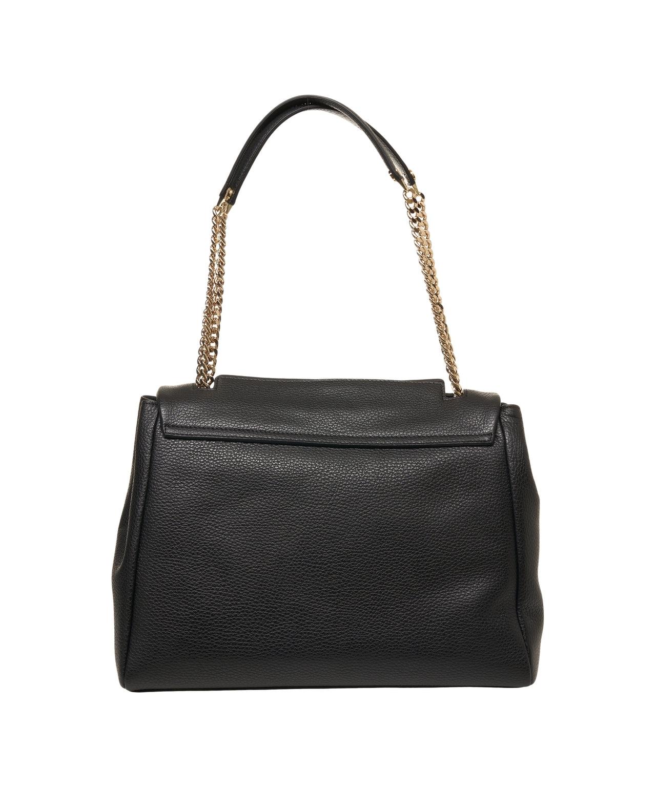 Grained leather shoulder bag Product Image