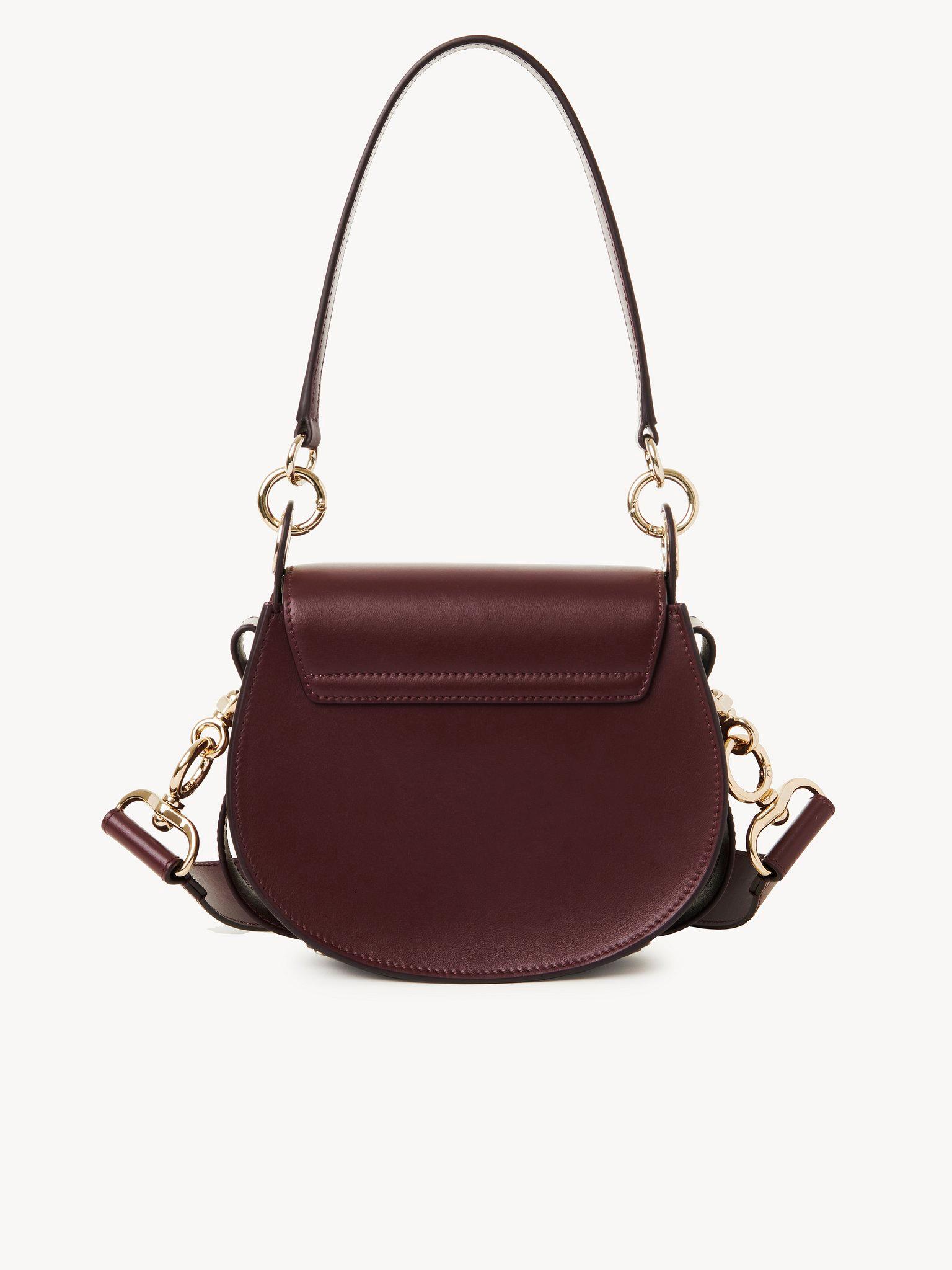 Small Tess bag in shiny & suede leather Product Image
