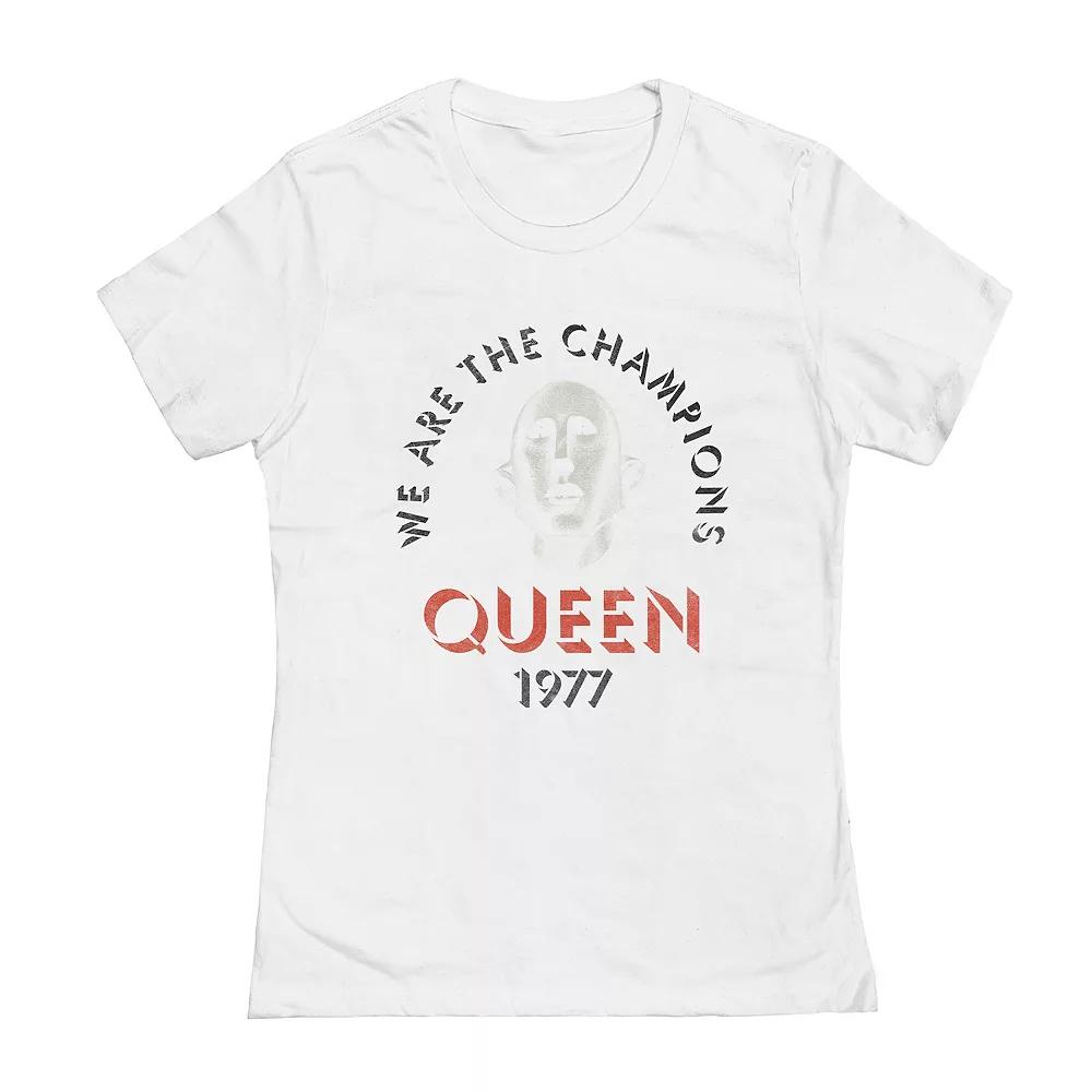 Juniors' Queen Champions Graphic Tee, Girl's, Size: Medium, White Product Image