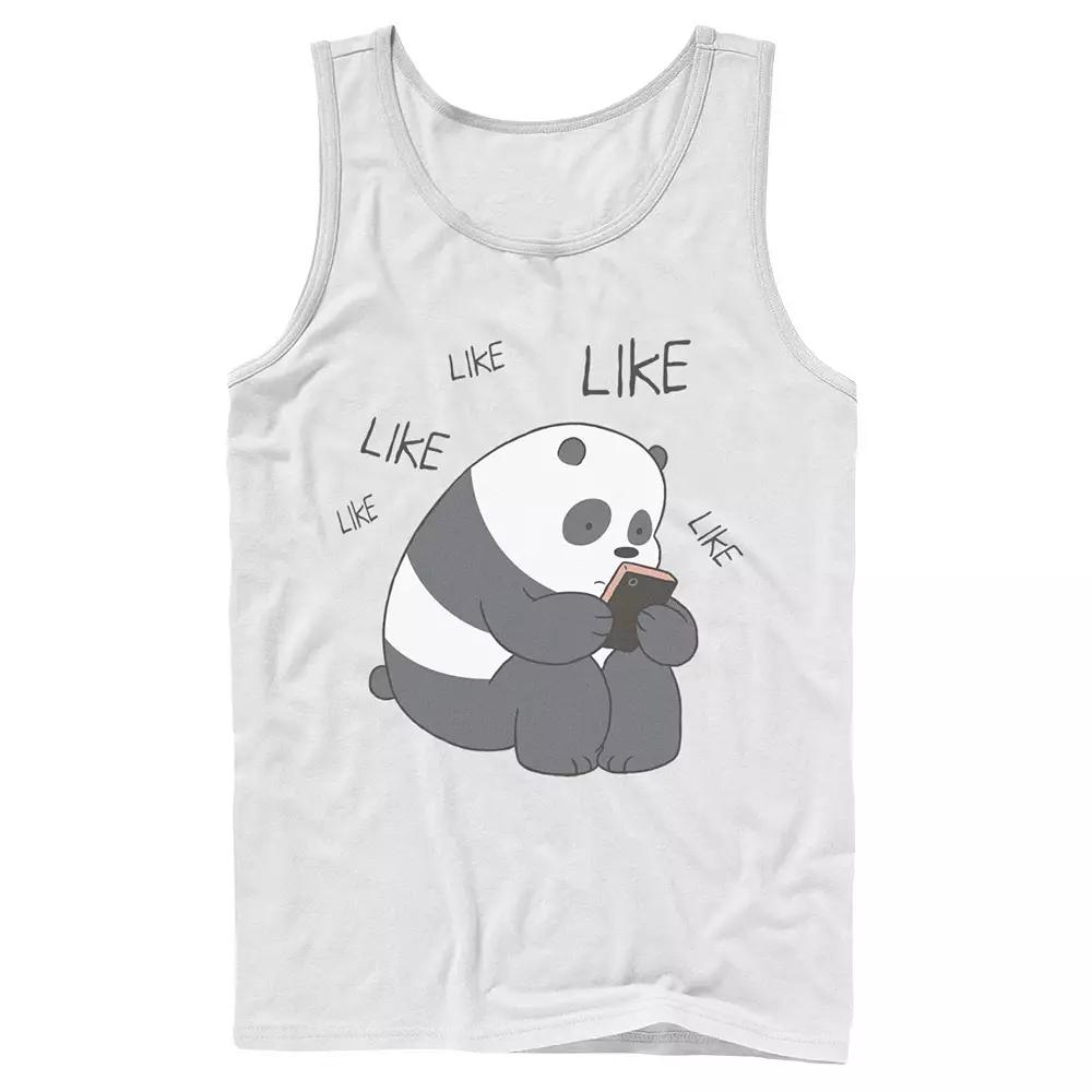 Men's Cartoon Network We Bare Bears Like Texting Tank Top,  Product Image