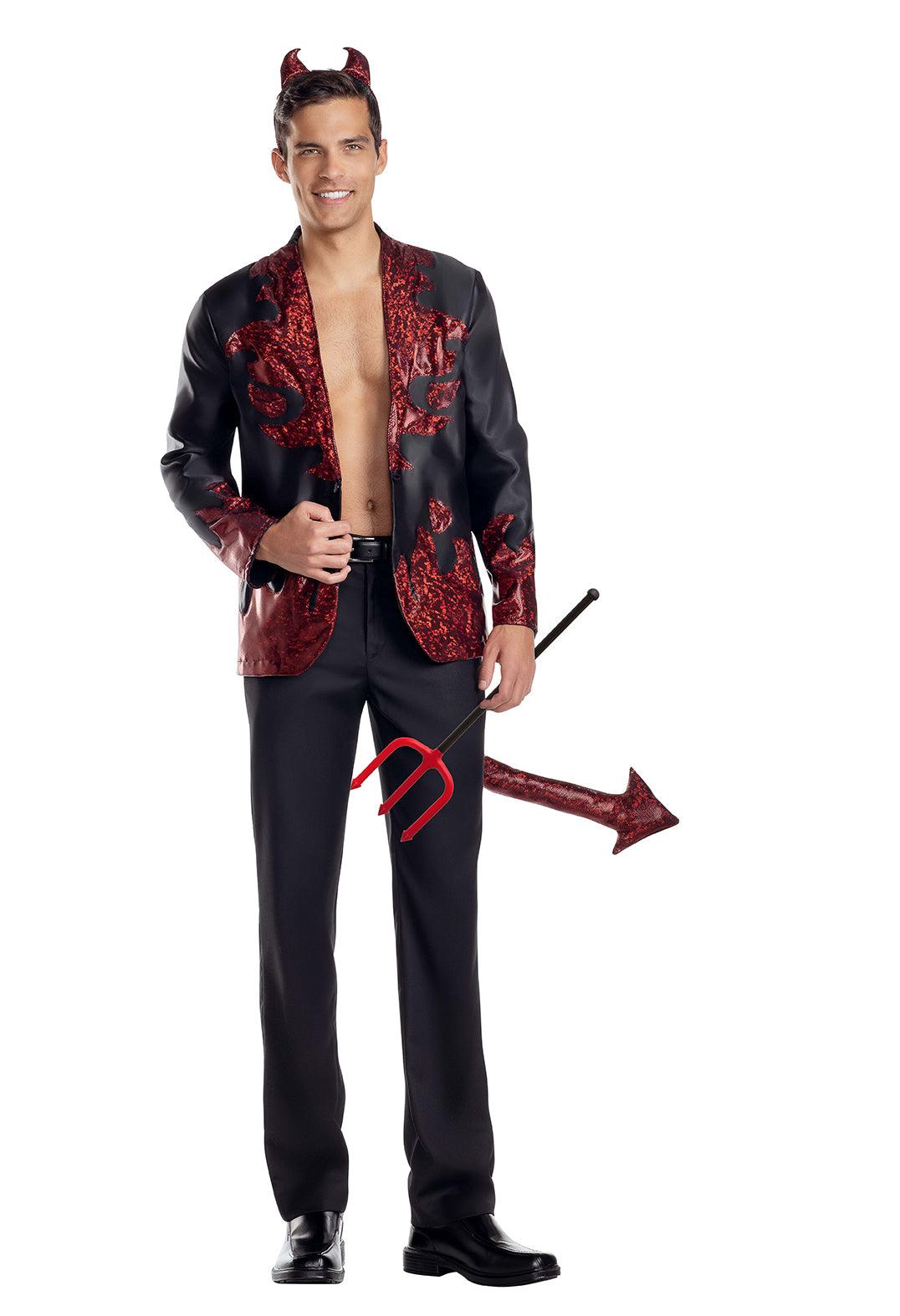Handsome Devil 2 Piece Costume Set - Black/Red Product Image