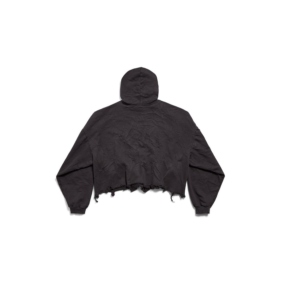 Women's Loop Sports Icon Cropped Hoodie in Black Product Image