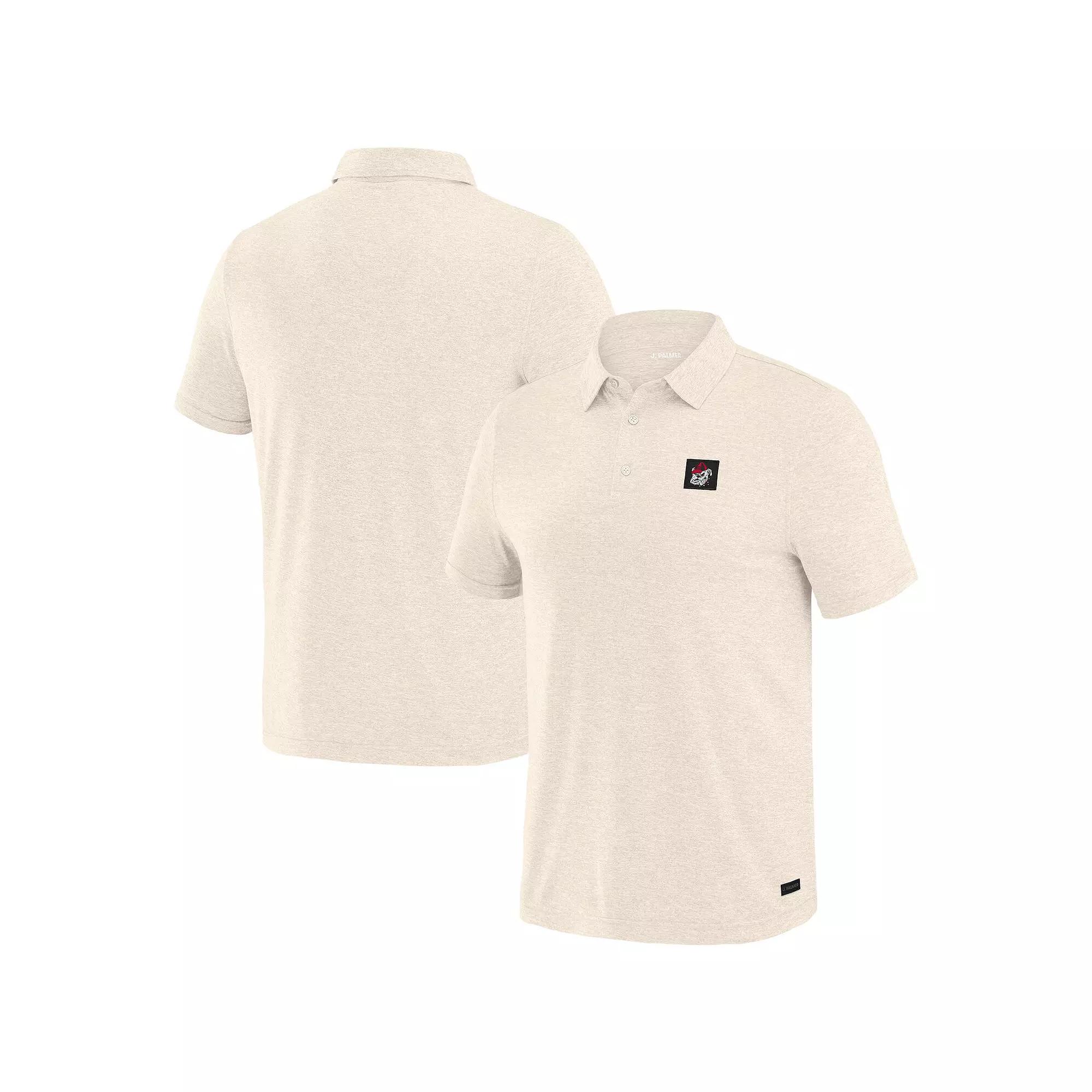 Men's J. Palmer White Georgia Bulldogs Four Down Polo, Size: XL Product Image