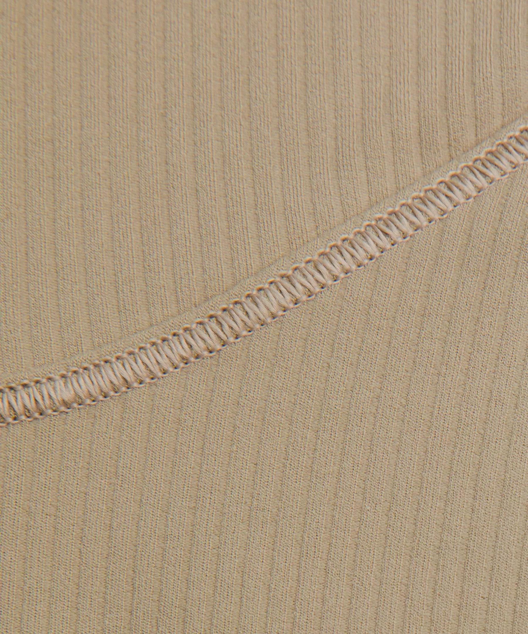 All Aligned Ribbed Long-Sleeve Henley Dress Product Image