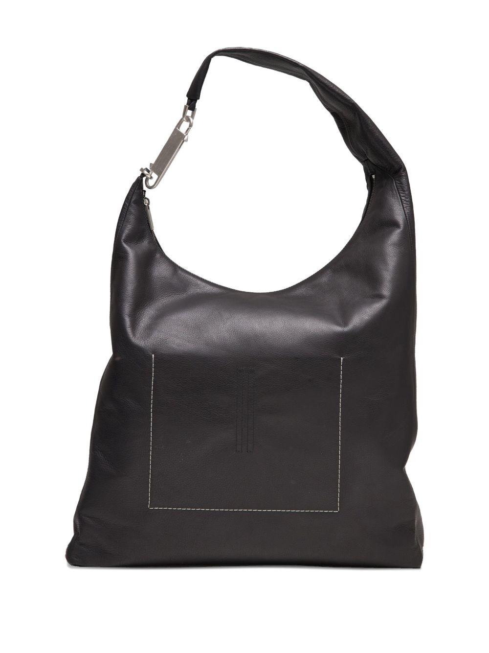 slouchy leather shoulder bag Product Image