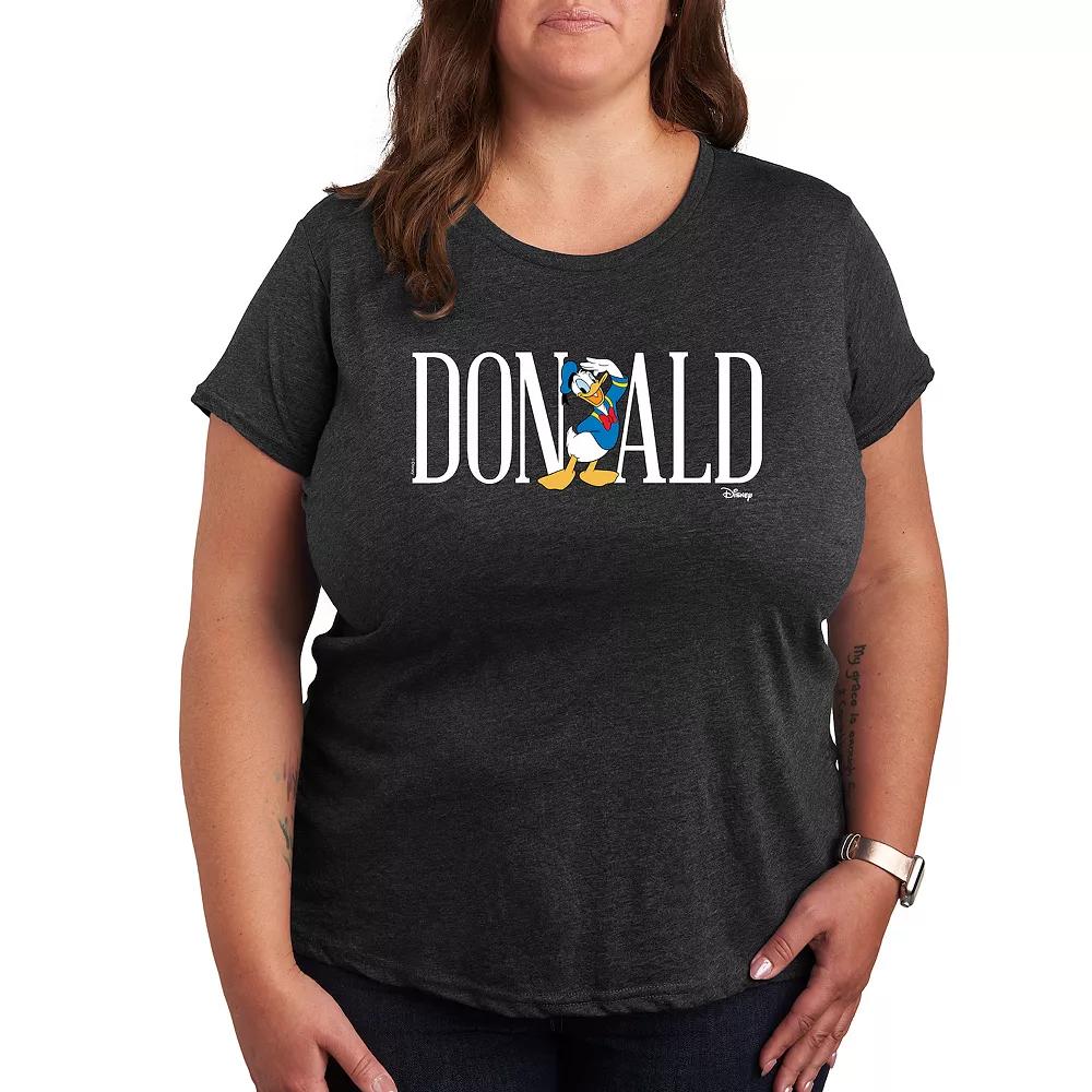 Disney's Donald Duck Plus Simple Font Graphic Tee, Women's,  Product Image