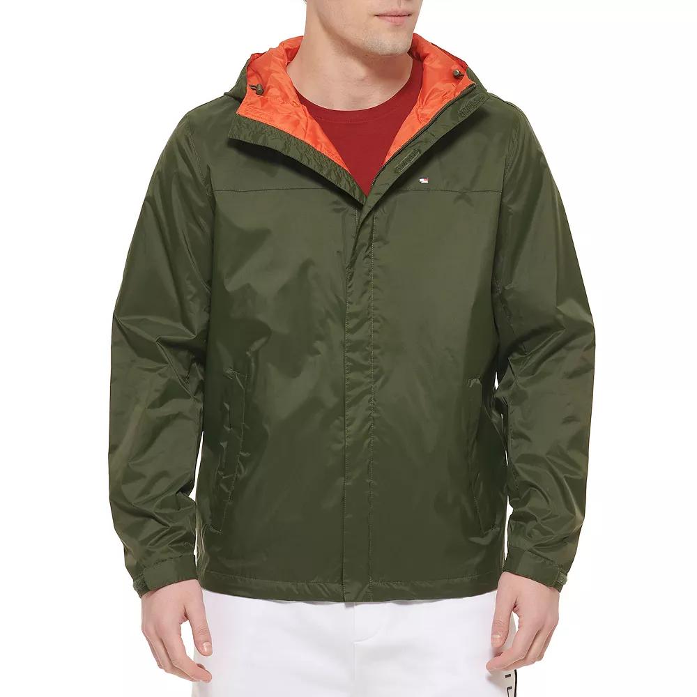 Big & Tall Tommy Hilfiger Hooded Rain Jacket, Men's,  Product Image