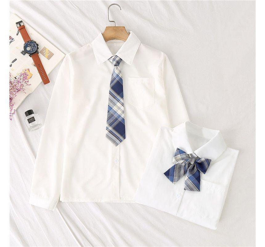 School Uniform Cosplay Long Sleeve Shirt / Short Sleeve Shirt / Tie / Set (Various Designs) Product Image
