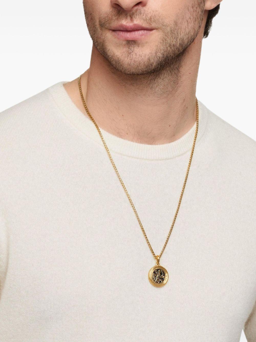 18kt yellow gold St. Christopher amulet (34.5mm) Product Image