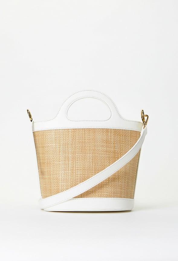 Raffia Bucket Bag With Handle Product Image