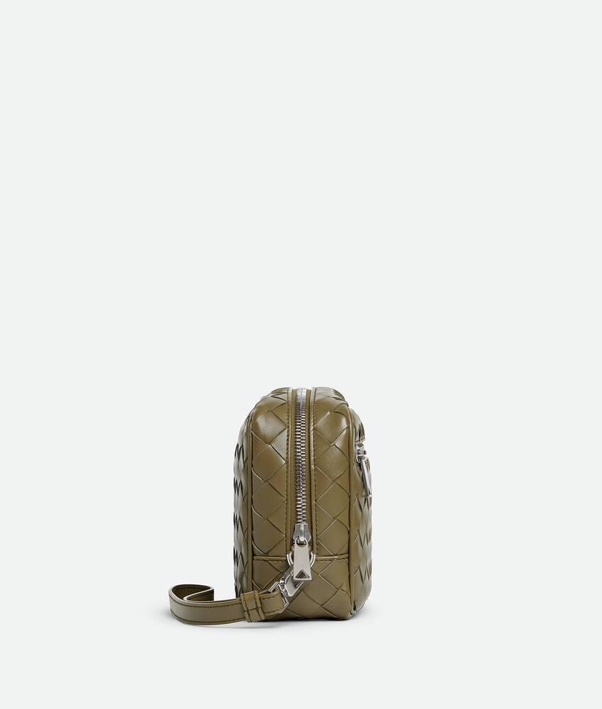 Men's Intrecciato Small Pouch With Wristlet in Algae Product Image