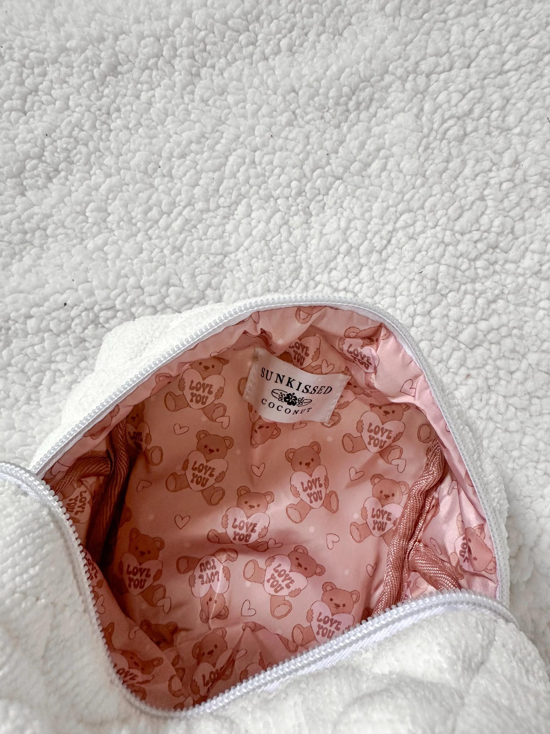 Small Teddy Bear Quilted Handmade Travel Bag Product Image