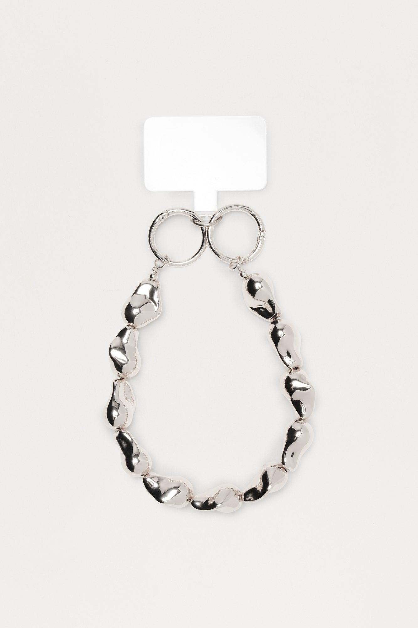 Resort Radiance Beaded Phone Wristlet - Silver Female Product Image