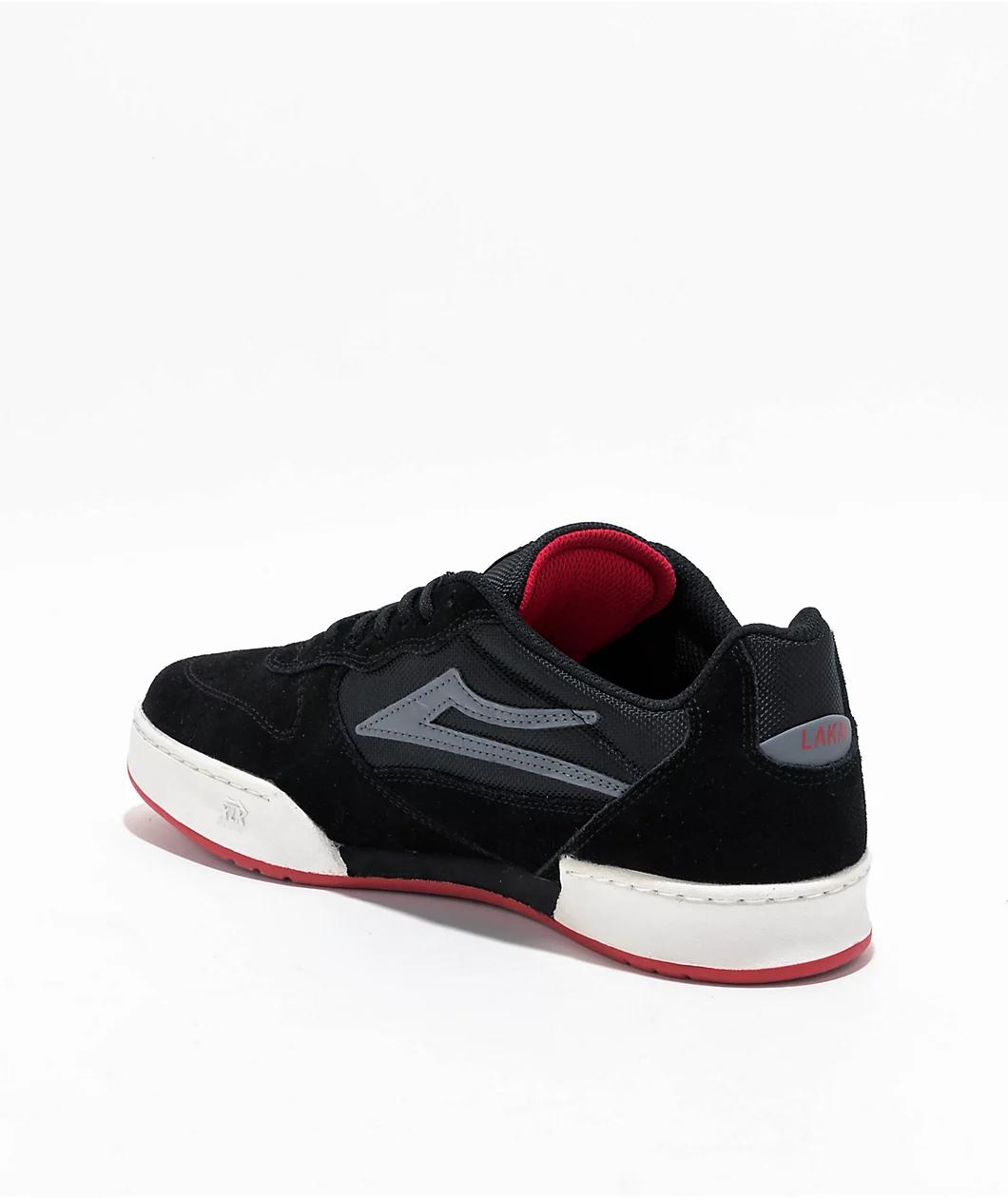 Lakai Ludlow Black & White Skate Shoes Product Image