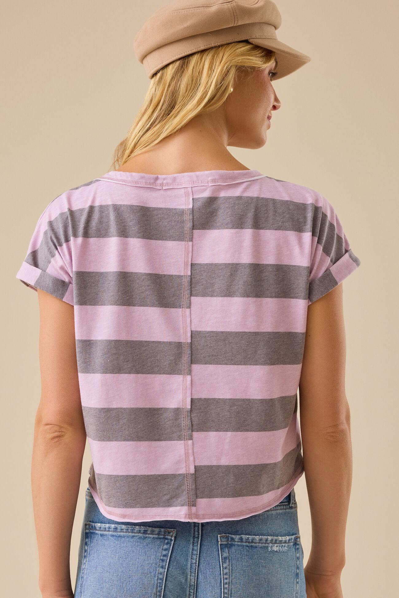 Demi Boxy Stripe Tee Product Image