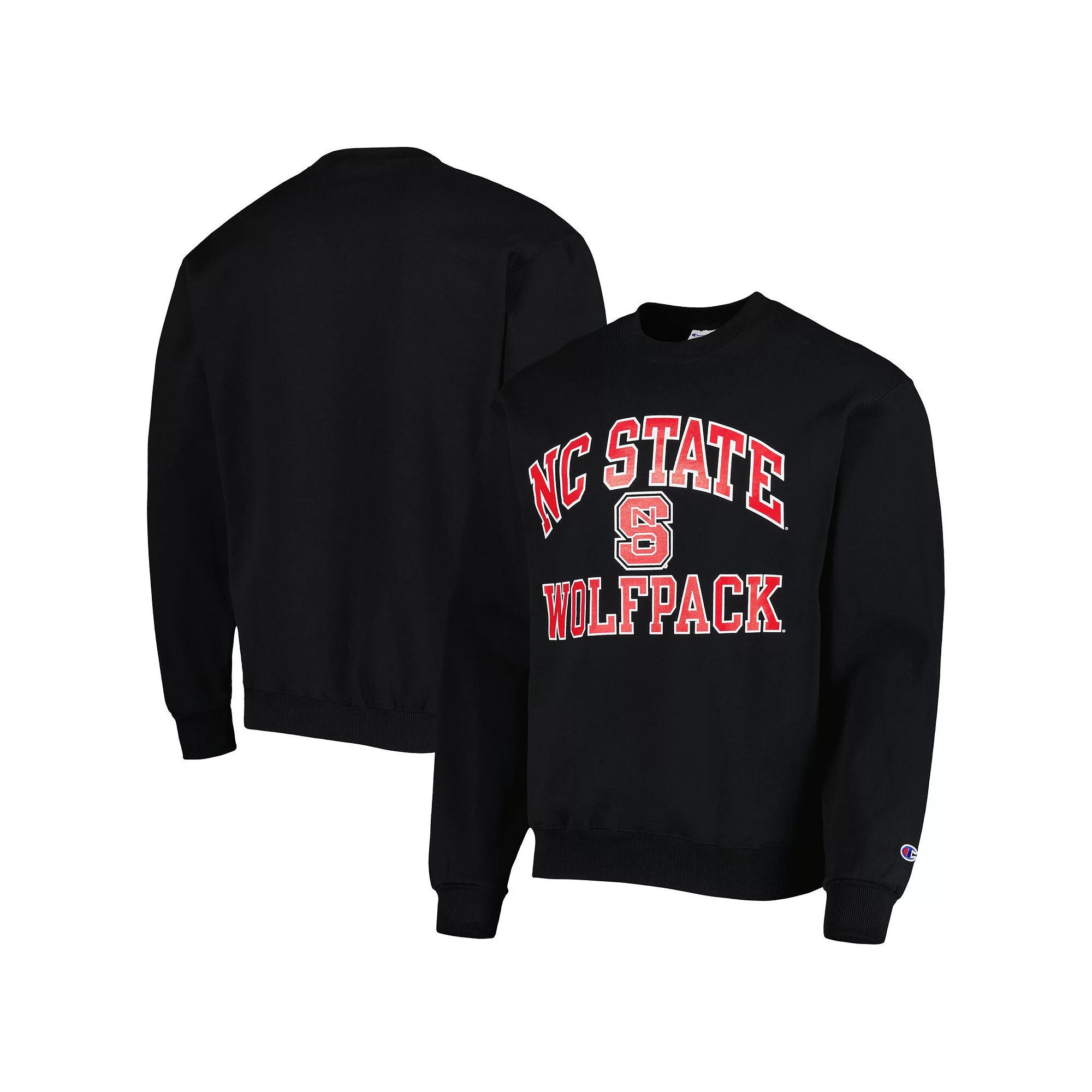 Men's Champion Black NC State Wolfpack High Motor Pullover Sweatshirt,  Product Image