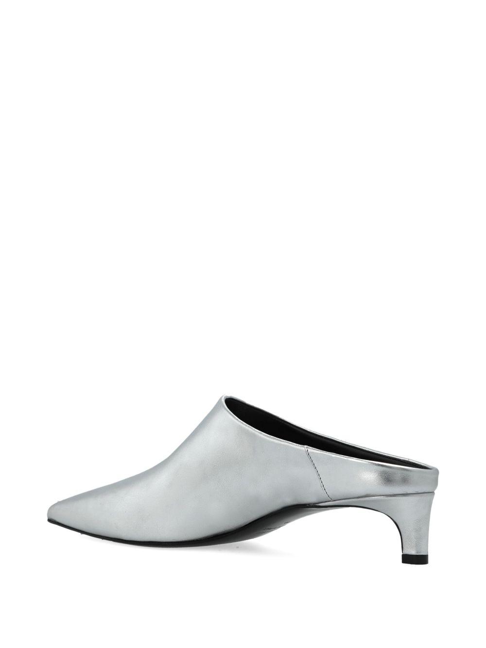 metallic-leather pointed-toe mules Product Image