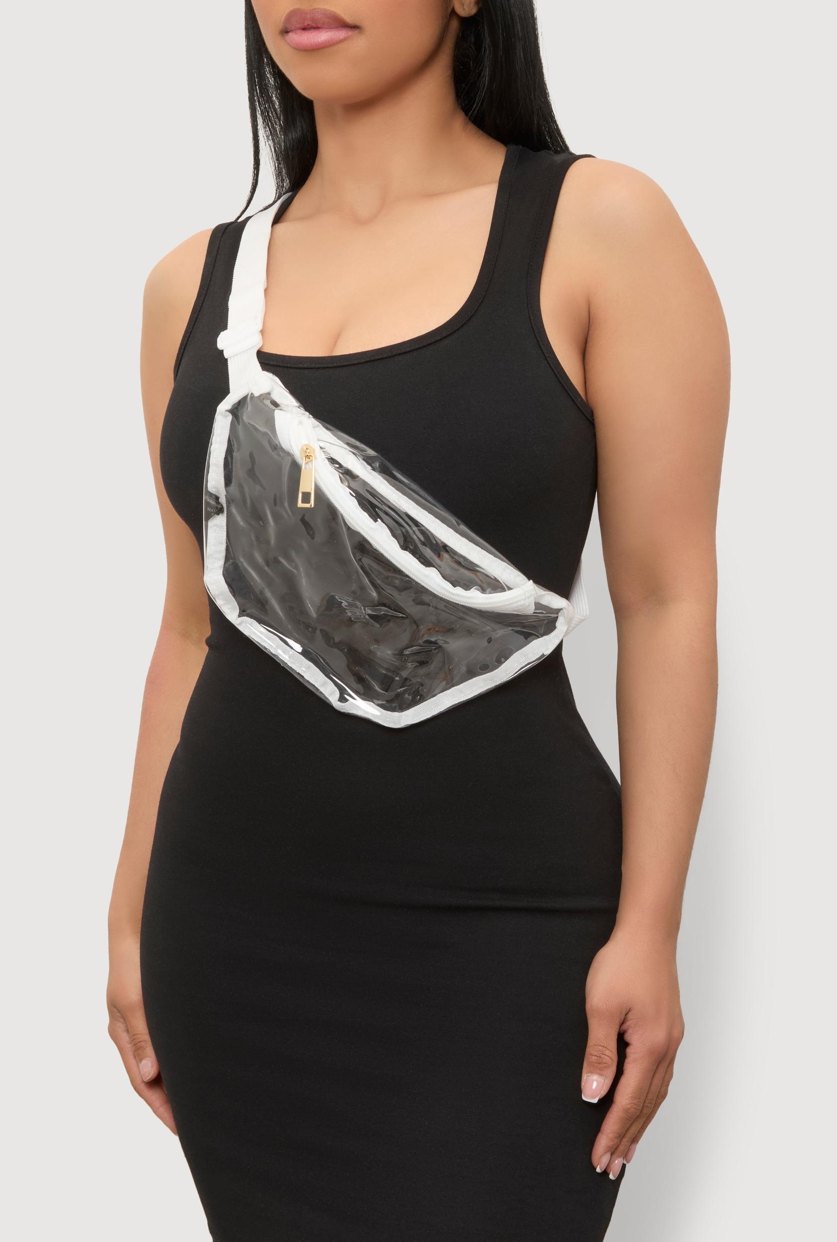 Contrast Trim Clear Fanny Pack Unisex Product Image