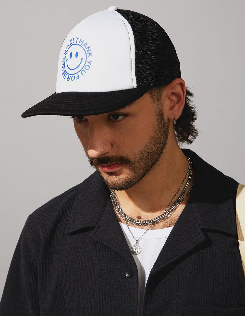 THE PHLUID PROJECT Smile Pride Trucker Hat - BLK/WHT Product Image