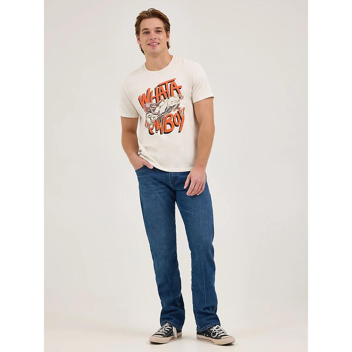 Wrangler x Whataburger Men's Cowboy Graphic T-Shirt in Faded Product Image