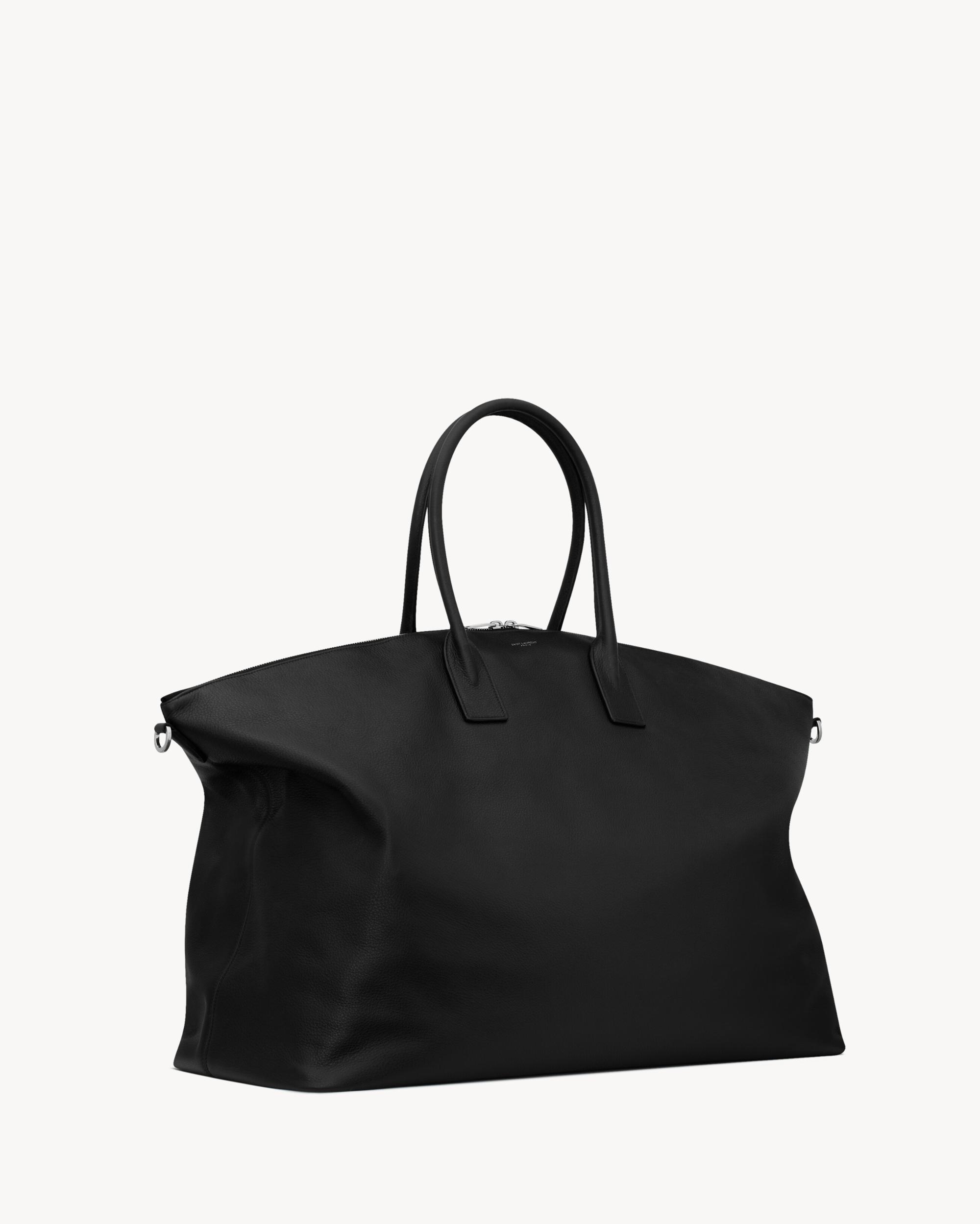 giant BOWLING tote in grained leather Product Image