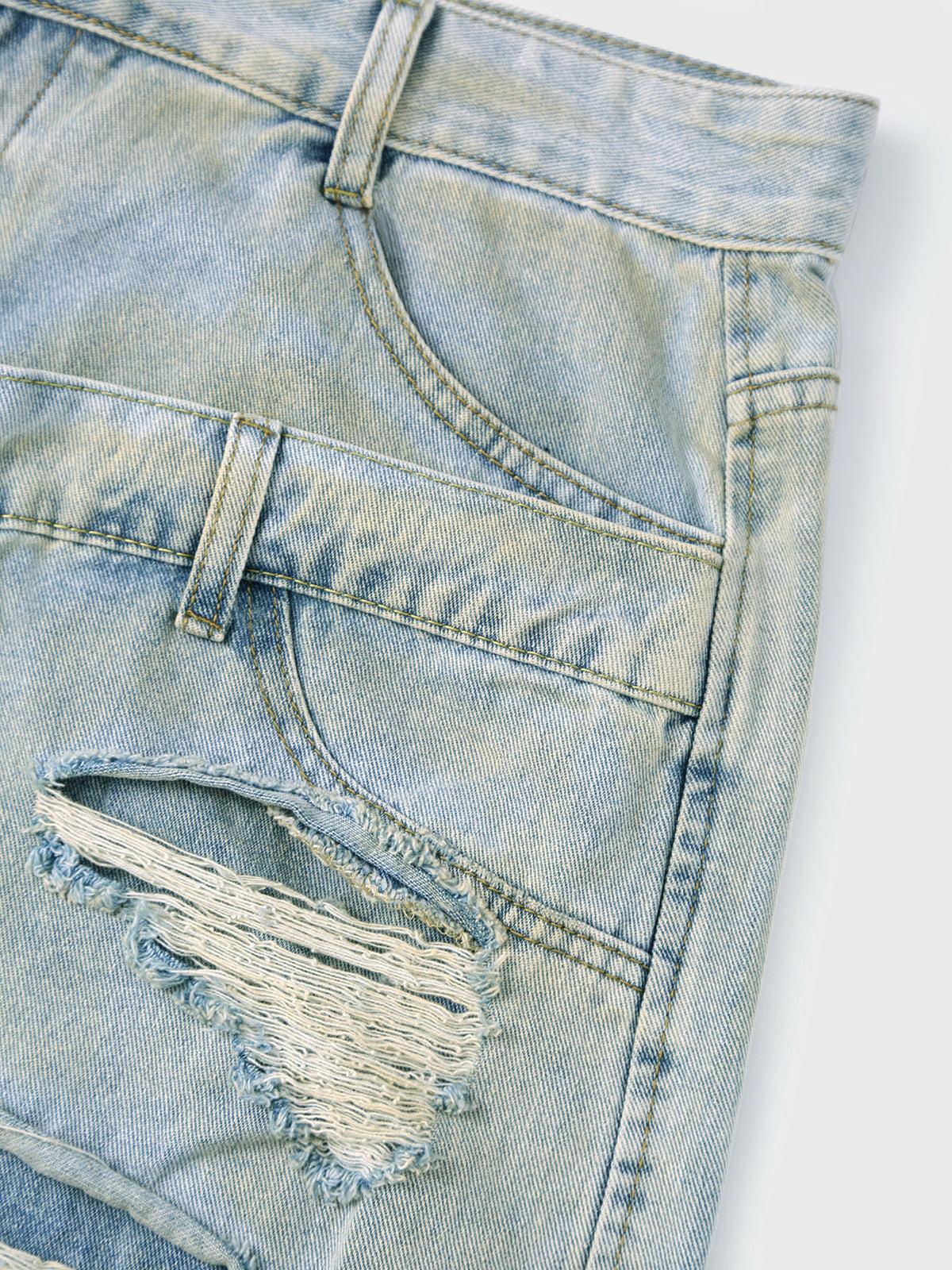 Aelfric Eden Two Layer Distressed Jorts Product Image