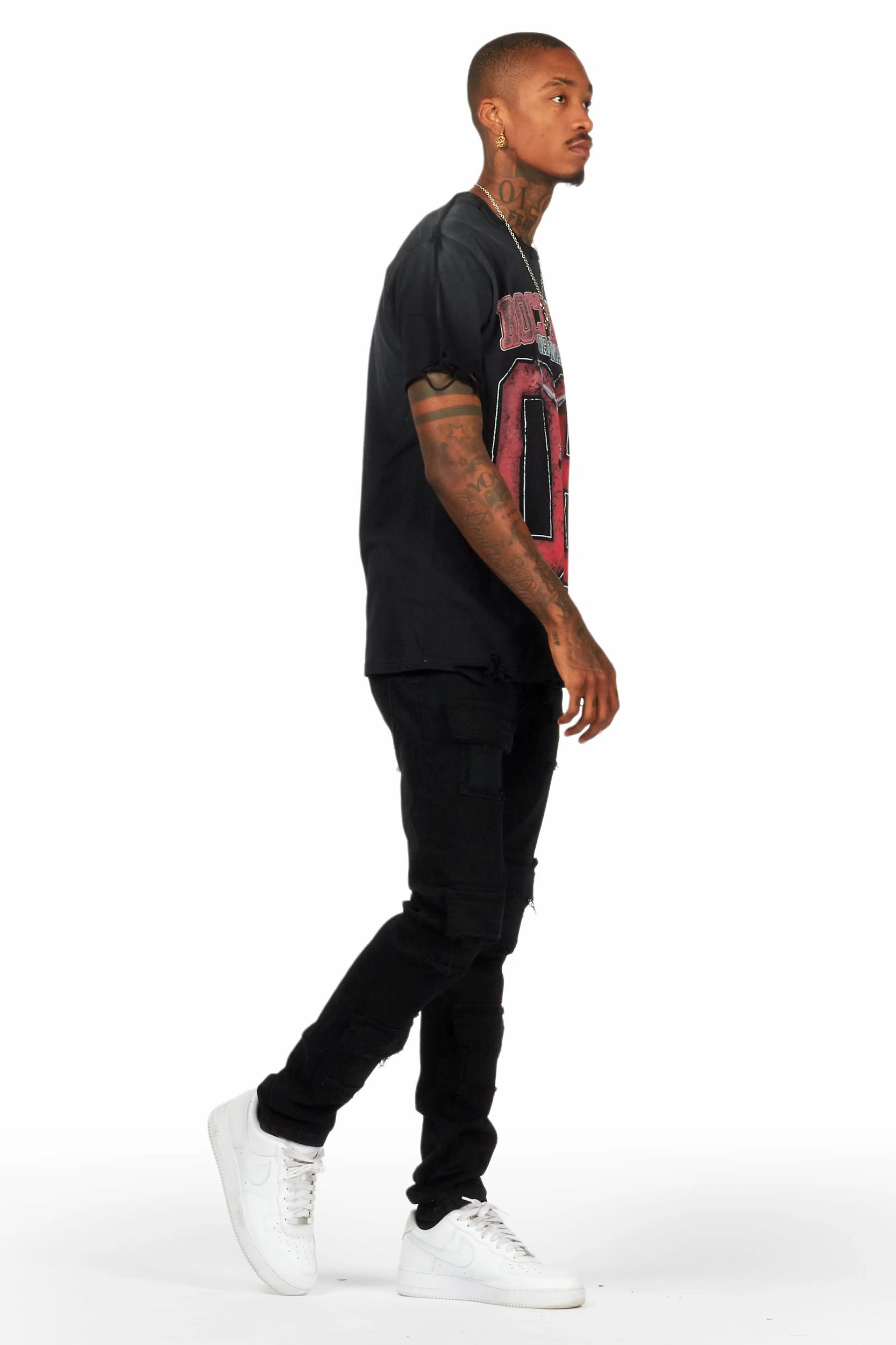 Petrus Black Slim Fit Jean Male Product Image