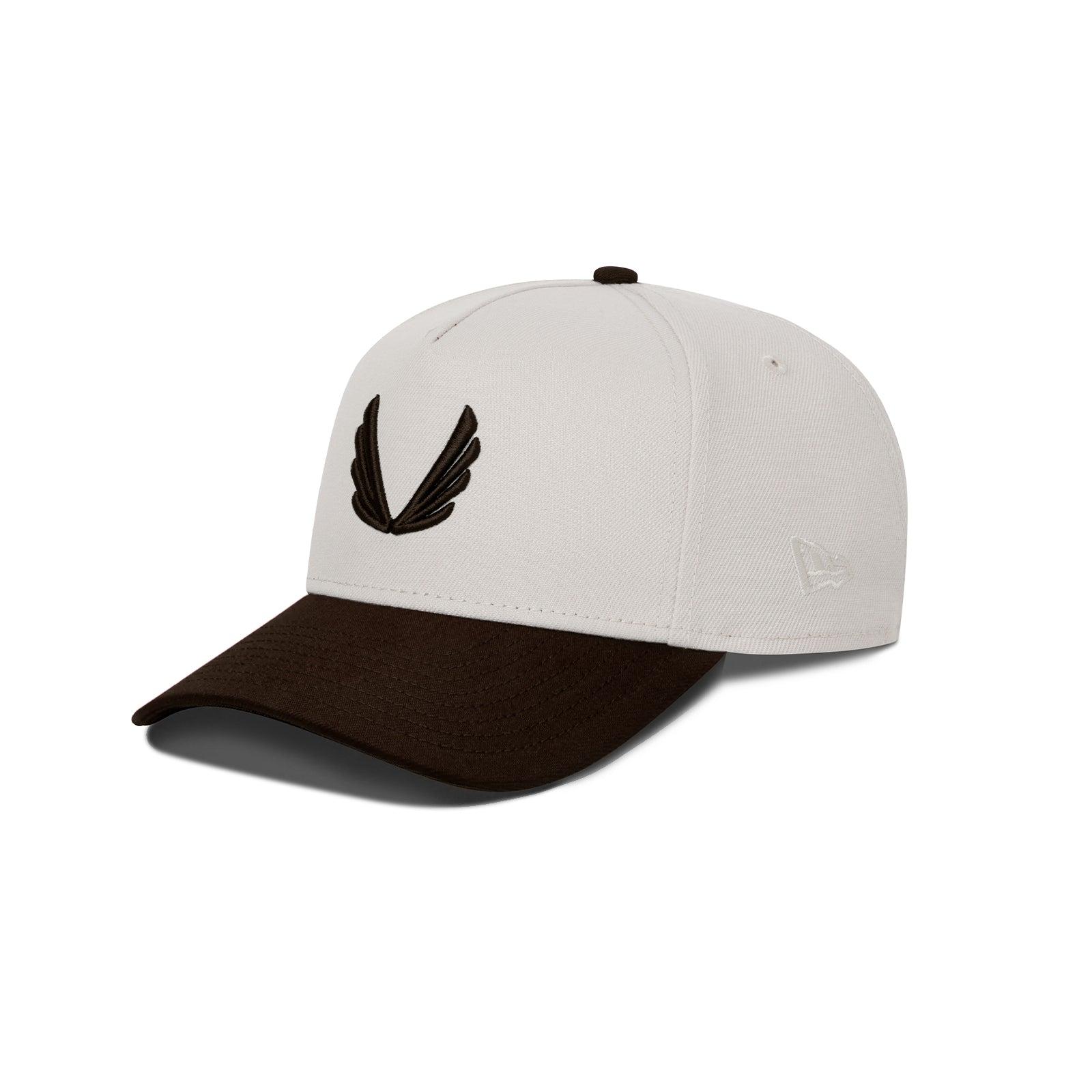 New Era® 9Forty® A-Frame Hat - Stone/Crimson Two Tone Product Image