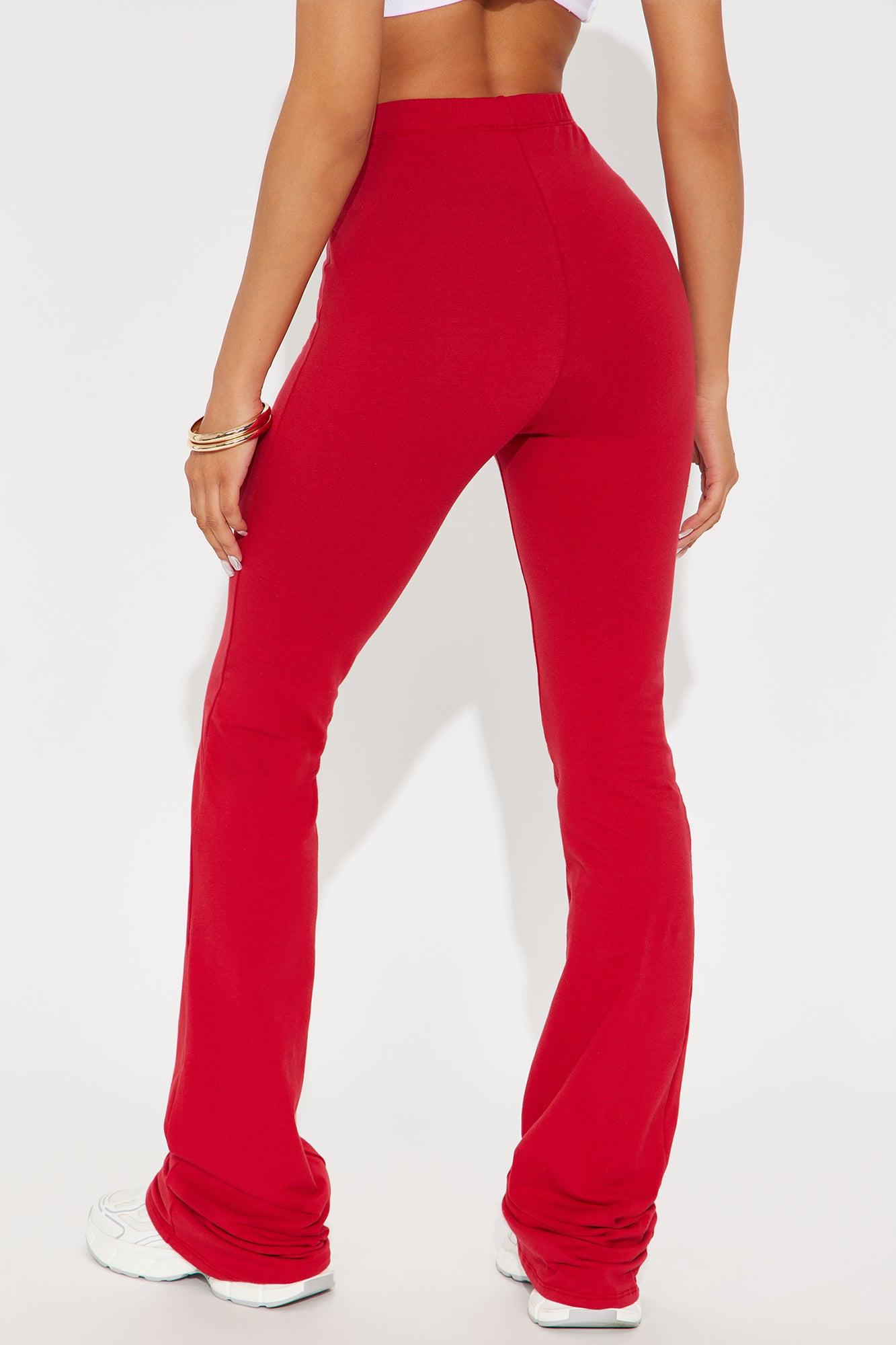 Tall Adriana Flare Pant - Red Female Product Image
