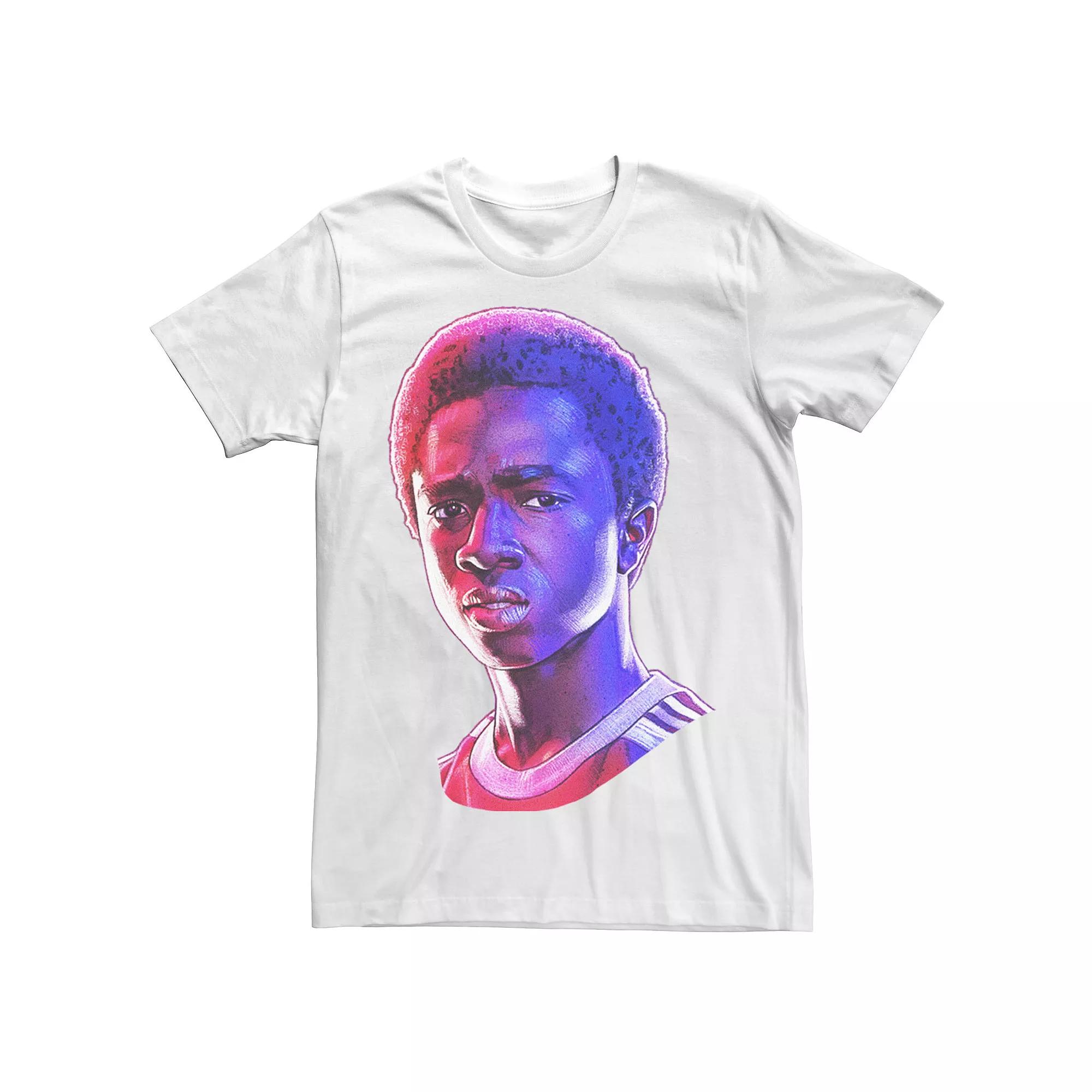 Men's Stranger Things Lucas Rose Tone Portrait Tee,  Product Image
