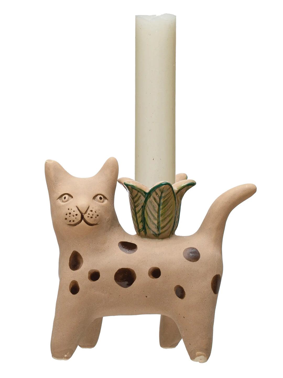 Cat Taper Candle Holder Product Image