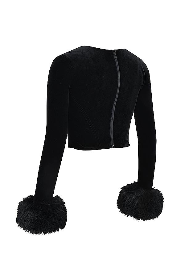 Emira  ivory pleated mini skirt - sale Product Image