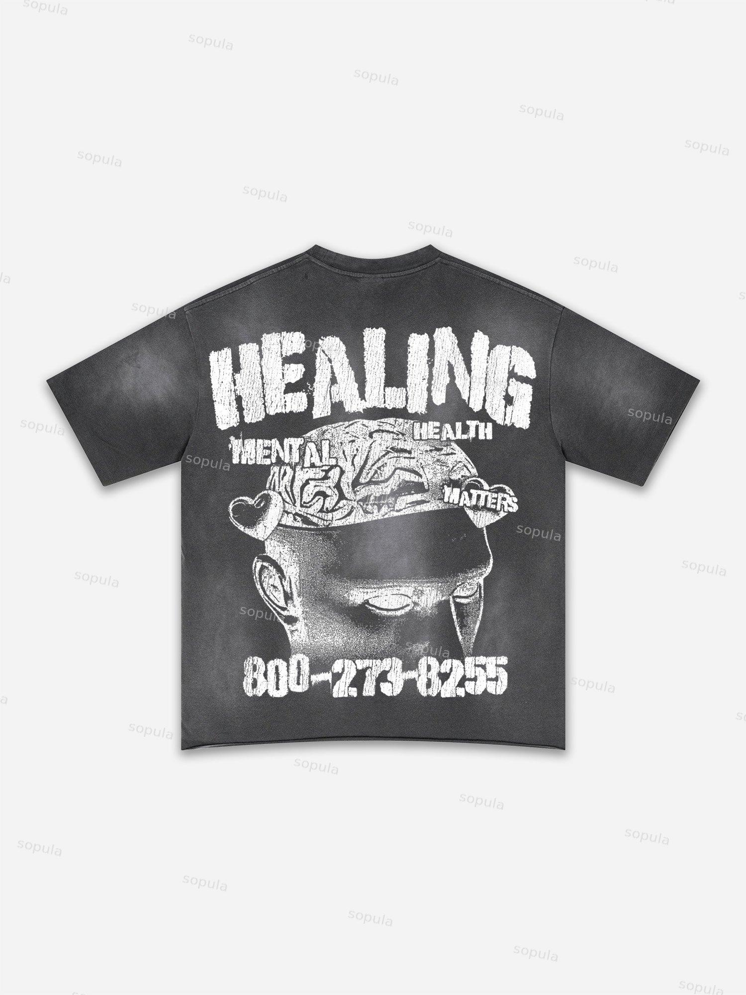 Basketball Dreams Boys Print Washed T-shirt Product Image