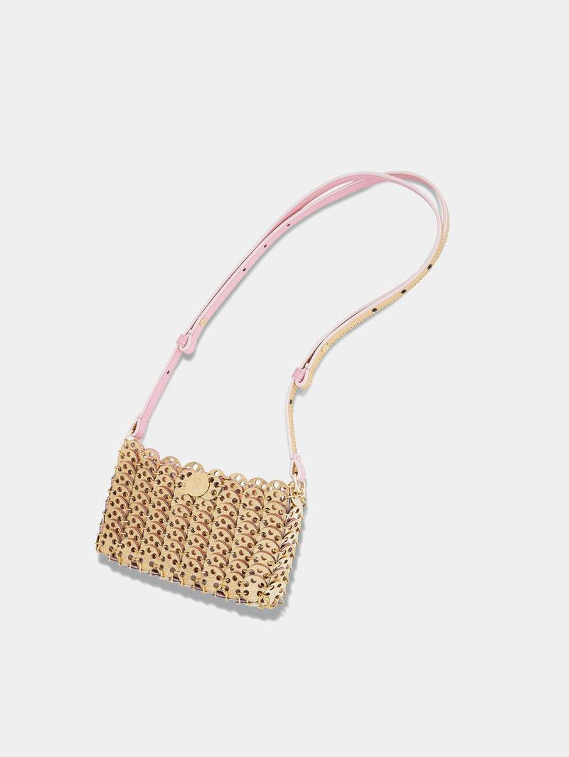 PINK/GOLD 1969 MINI FLIP BAG IN LEATHER Product Image