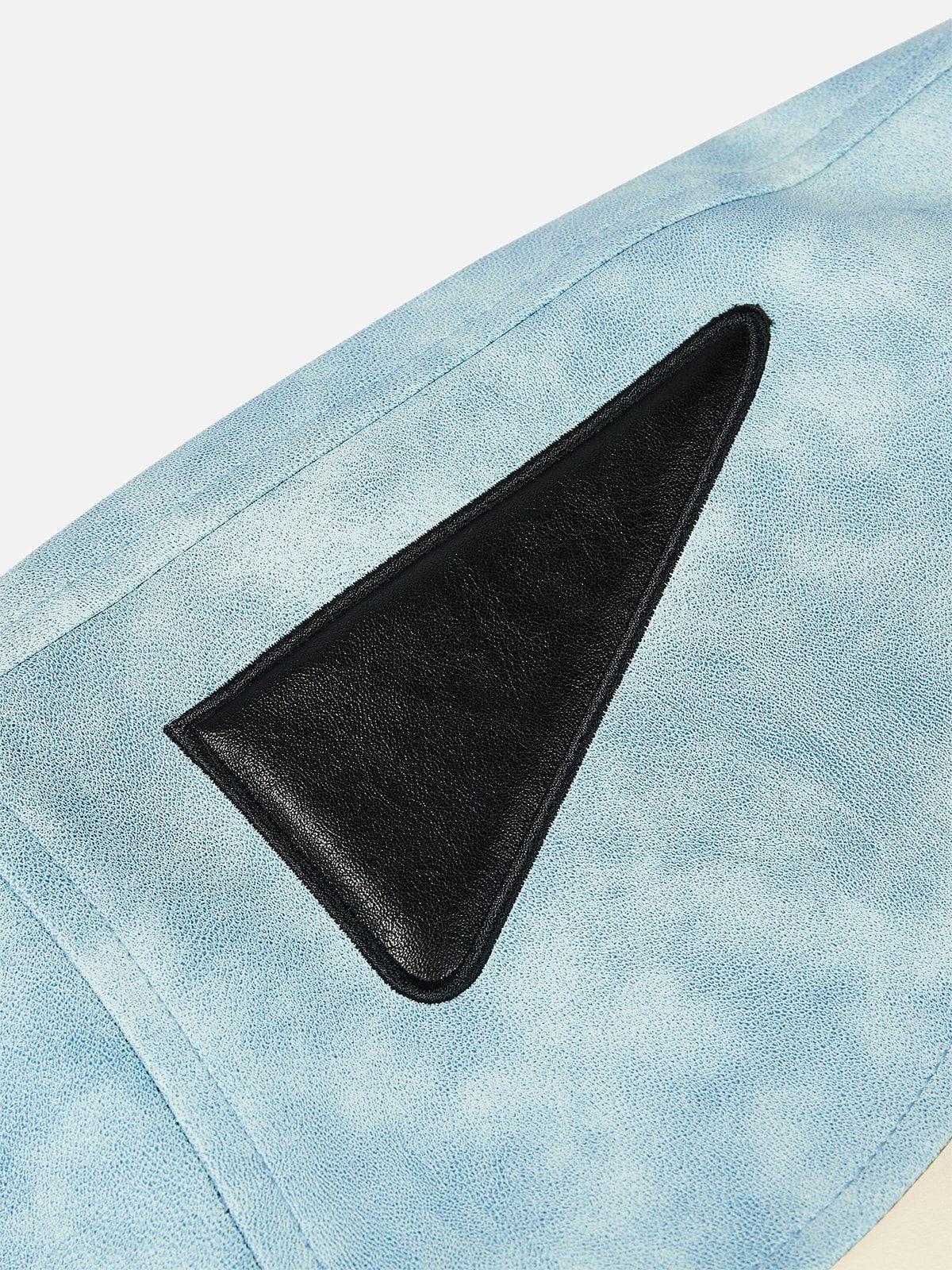 Aelfric Eden Faux Leather Moto Jacket Product Image