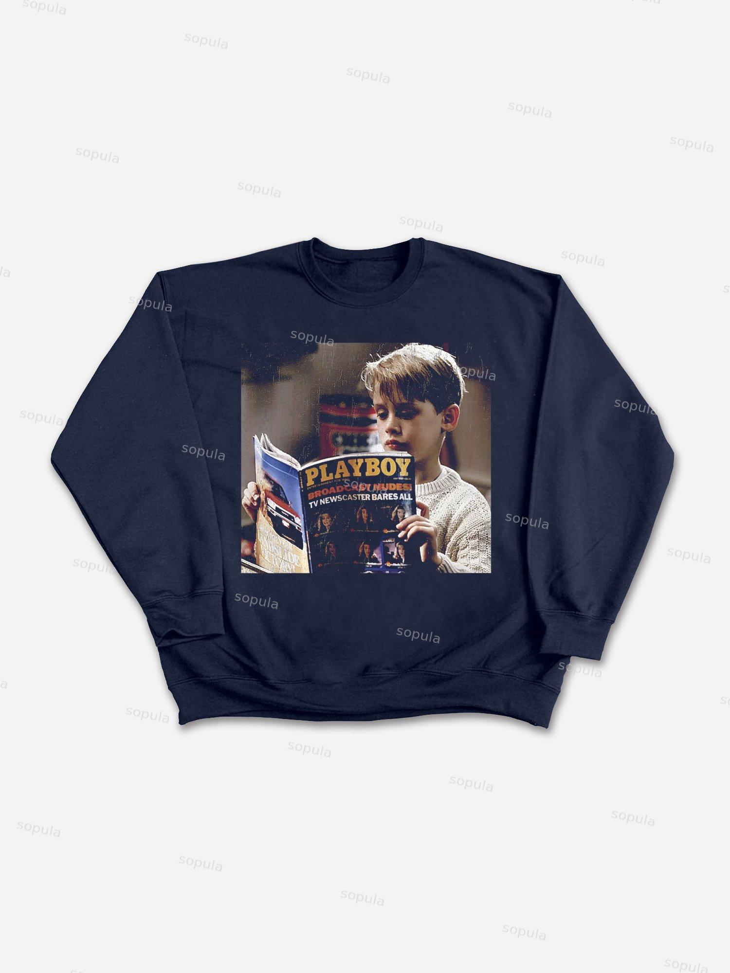 Street Fashion Retro Men's Head Graphic Cotton T-Shirt Product Image