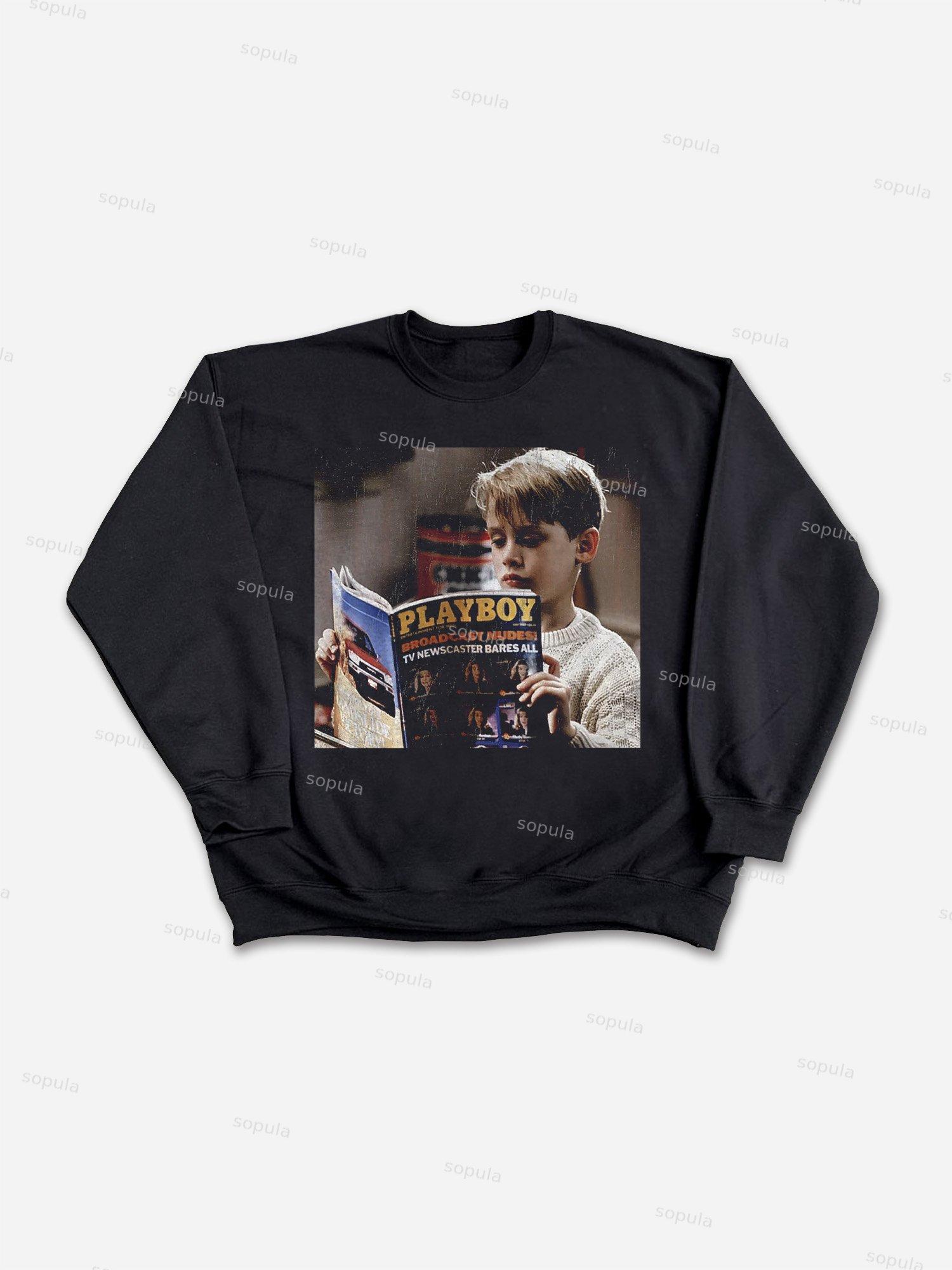 Street Fashion Retro Men's Head Graphic Cotton T-Shirt Product Image