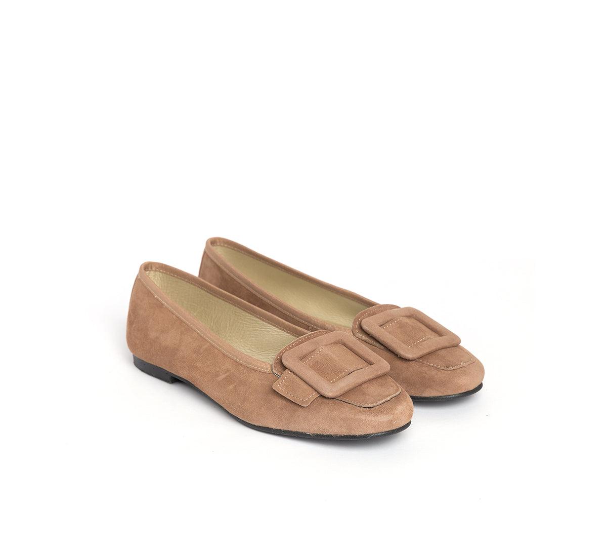 Ana Suede Camel Big Buckle Product Image