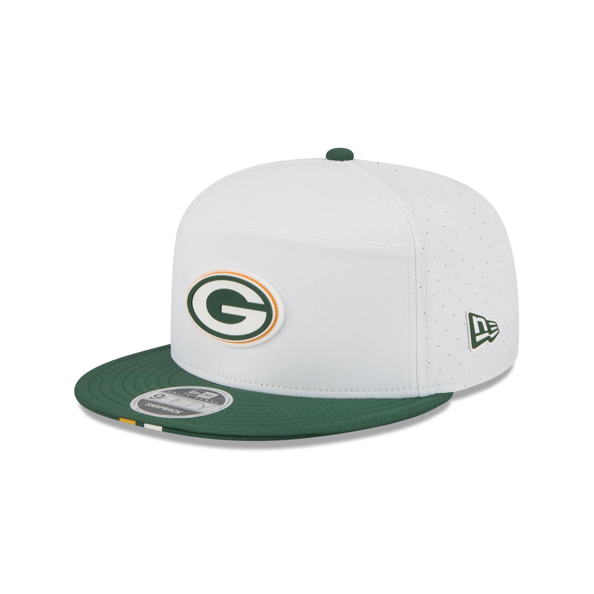 Green Bay Packers 2025 Training Split Panel 9FIFTY Snapback Hat Male Product Image