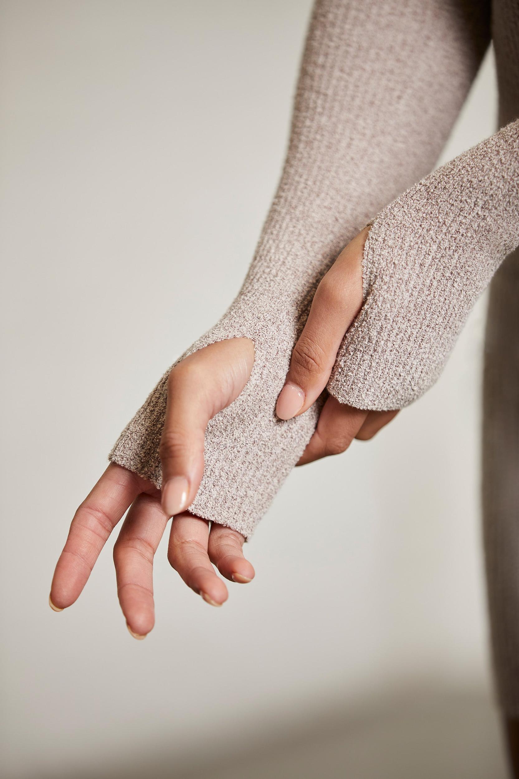 Cold Shoulder Long Sleeve Mini Dress in Chocolate Female Product Image