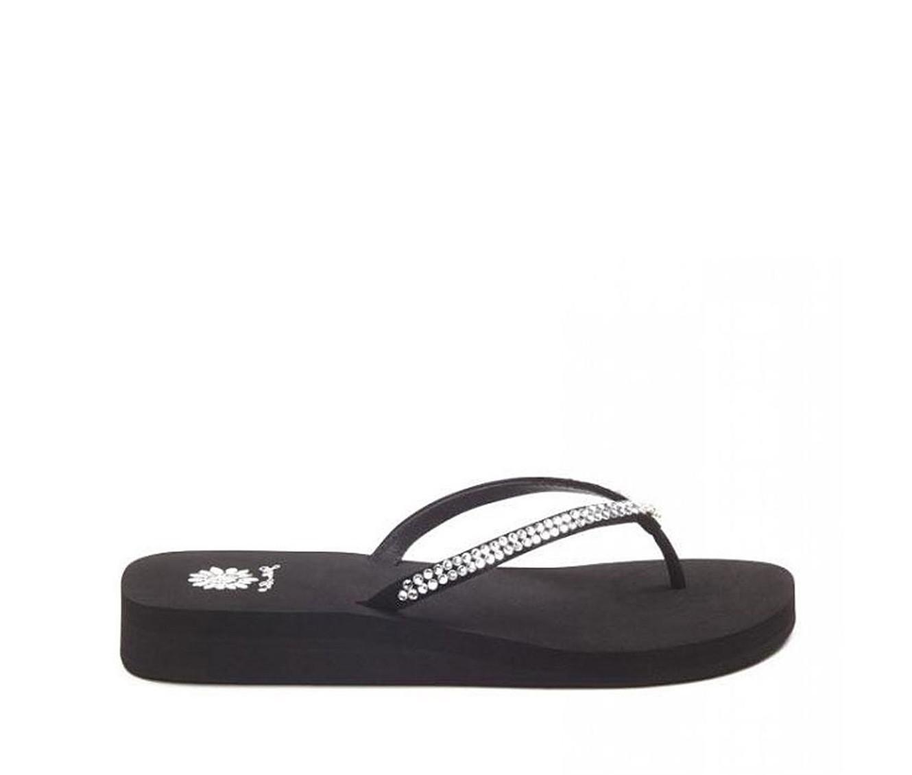 Women's Yellow Box Jello Flip-Flops Product Image