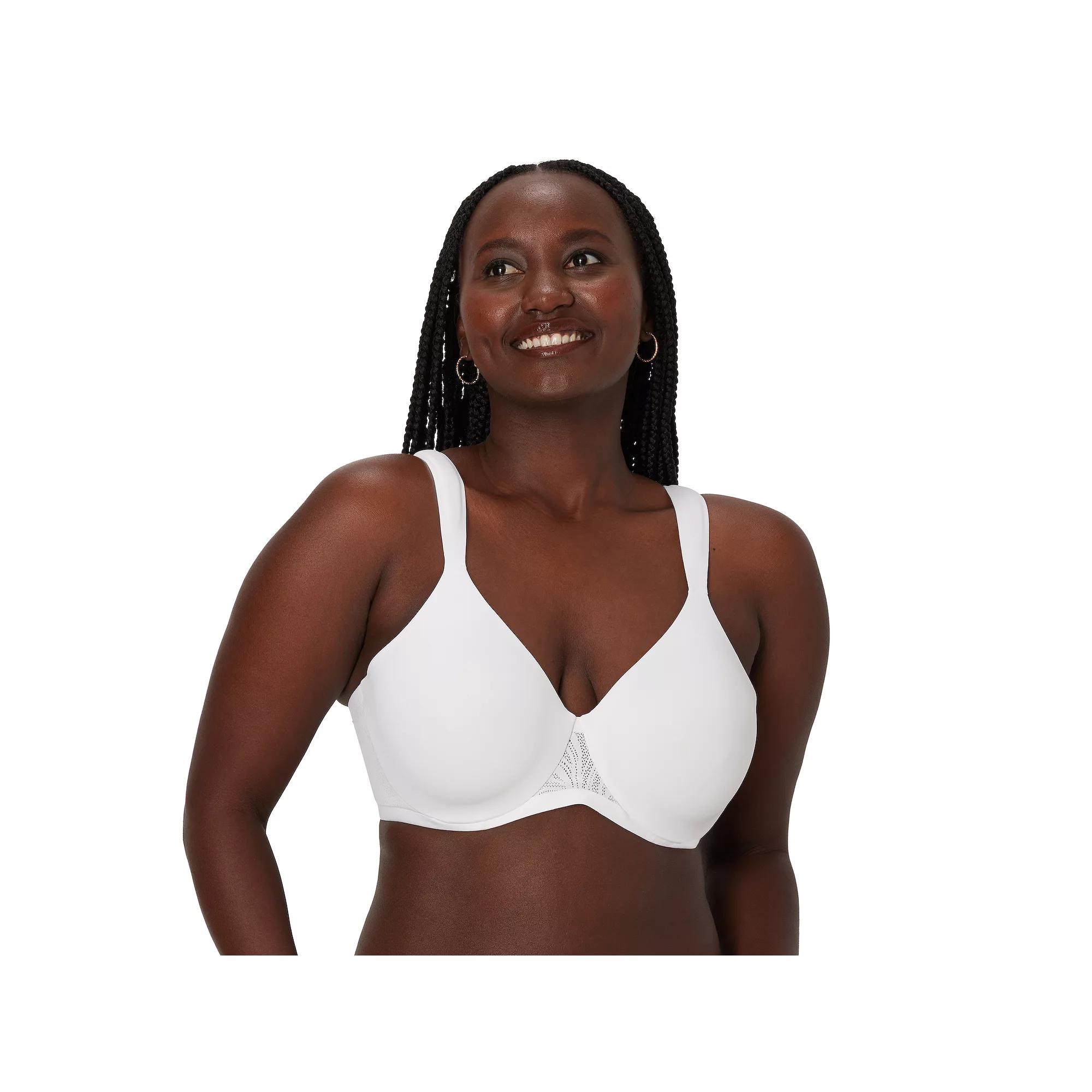Bali®'s Coolest Smoothing Underwire T-Shirt Bra DF4580, Women's, Size: 42 D, White Product Image