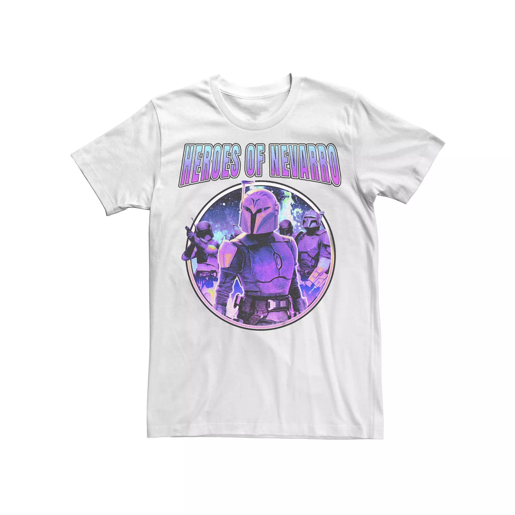 Men's Star Wars The Mandalorian Bo-Katan Heroes of Nevarro Neon Circle Graphic Tee,  Product Image