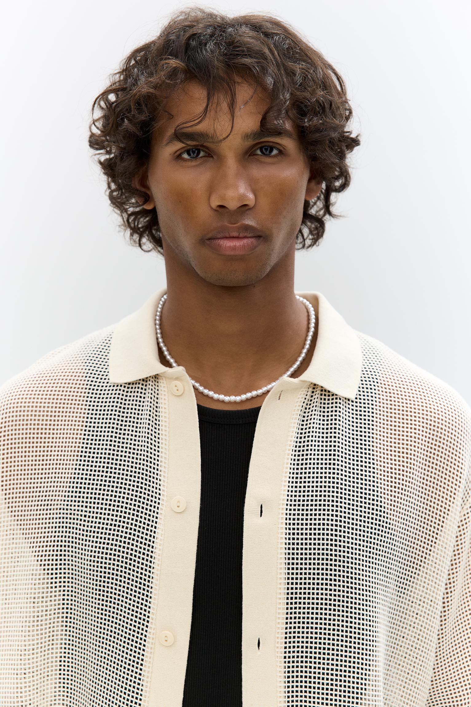 Short sleeve mesh shirt Product Image