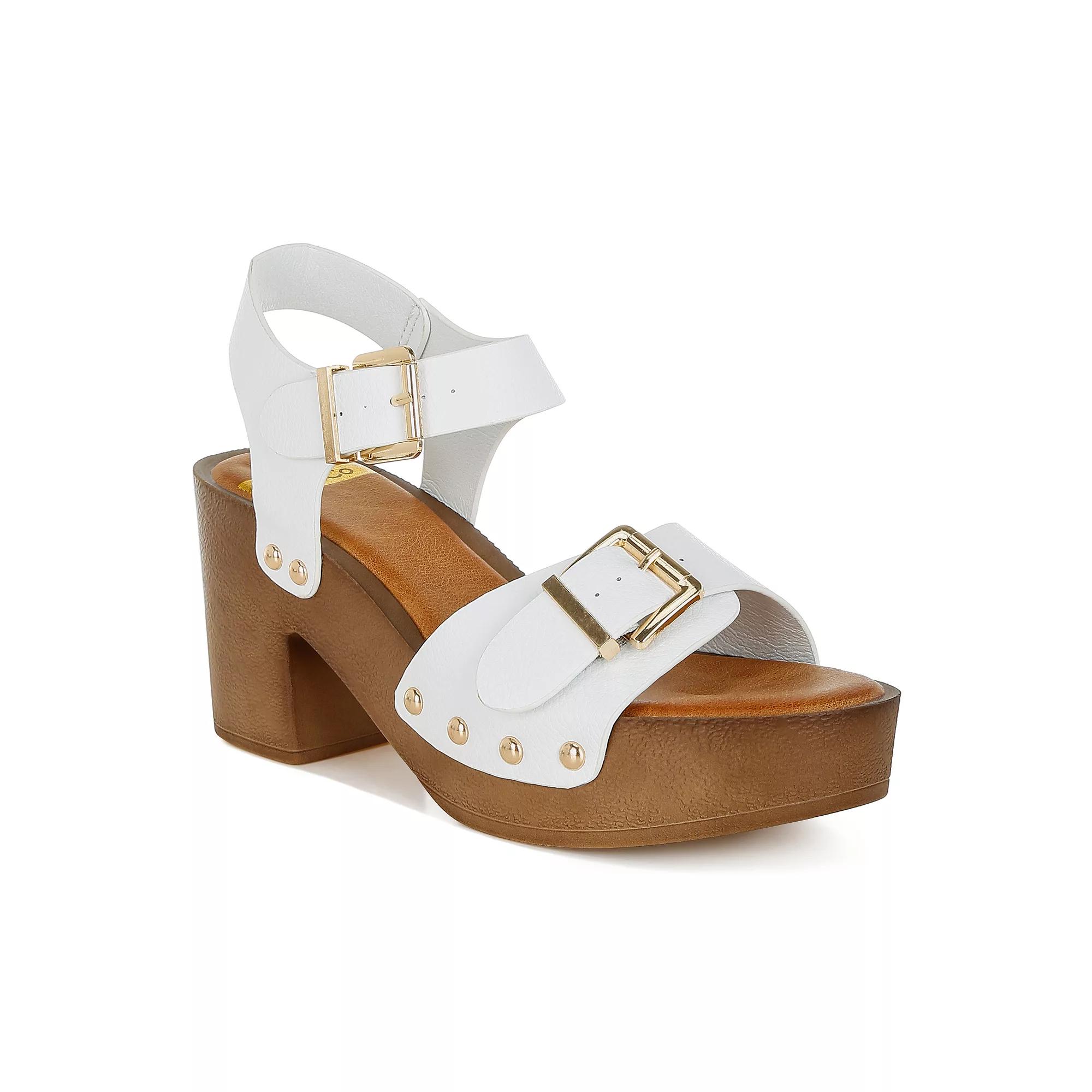 Rag & Co Ompasa Women's Sandals, Size: 10, White Product Image