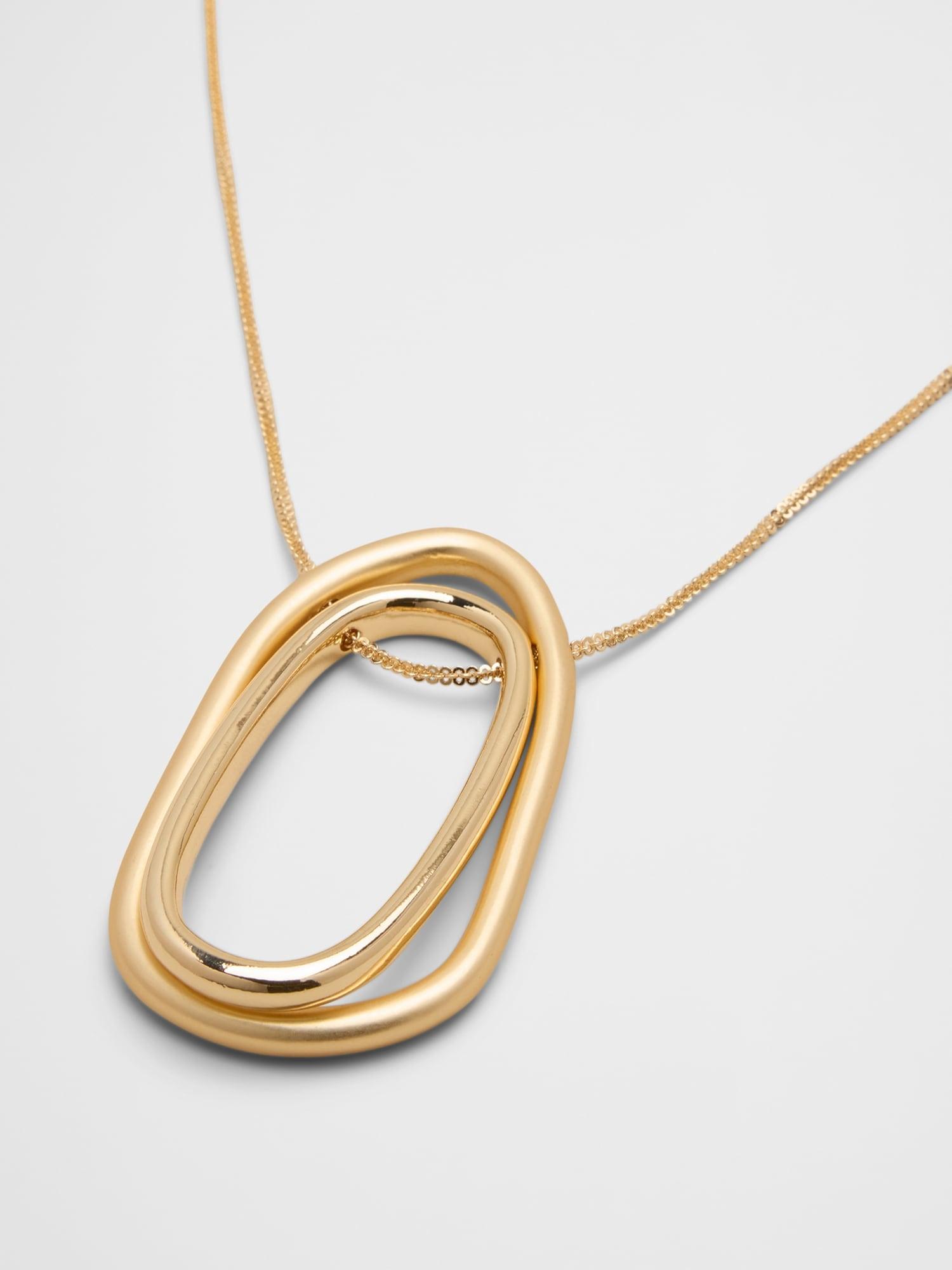 Organic Shape Pendant Necklace Product Image